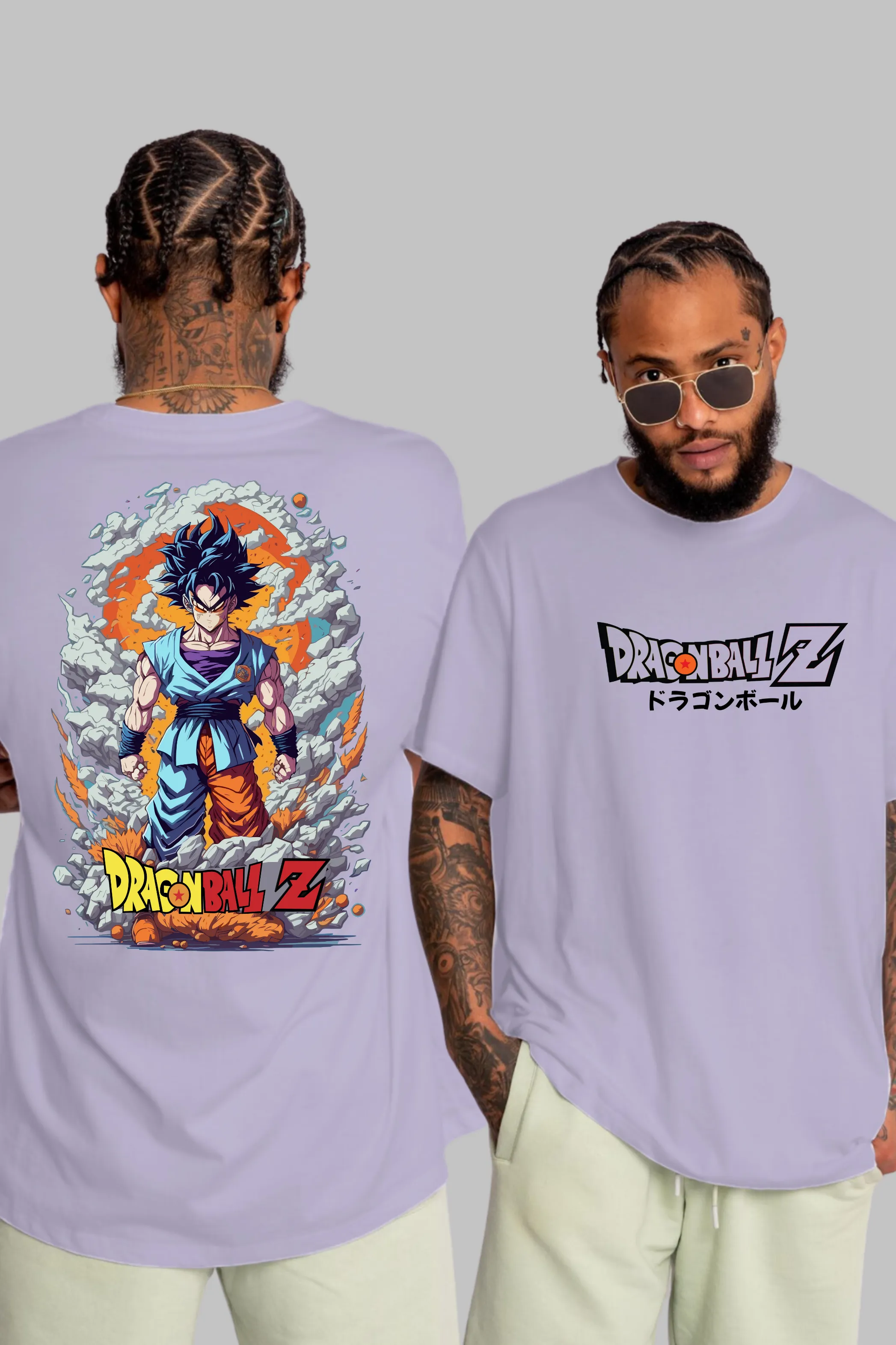 Anime Dragon BallZ Printed Oversized T-shirt for women
