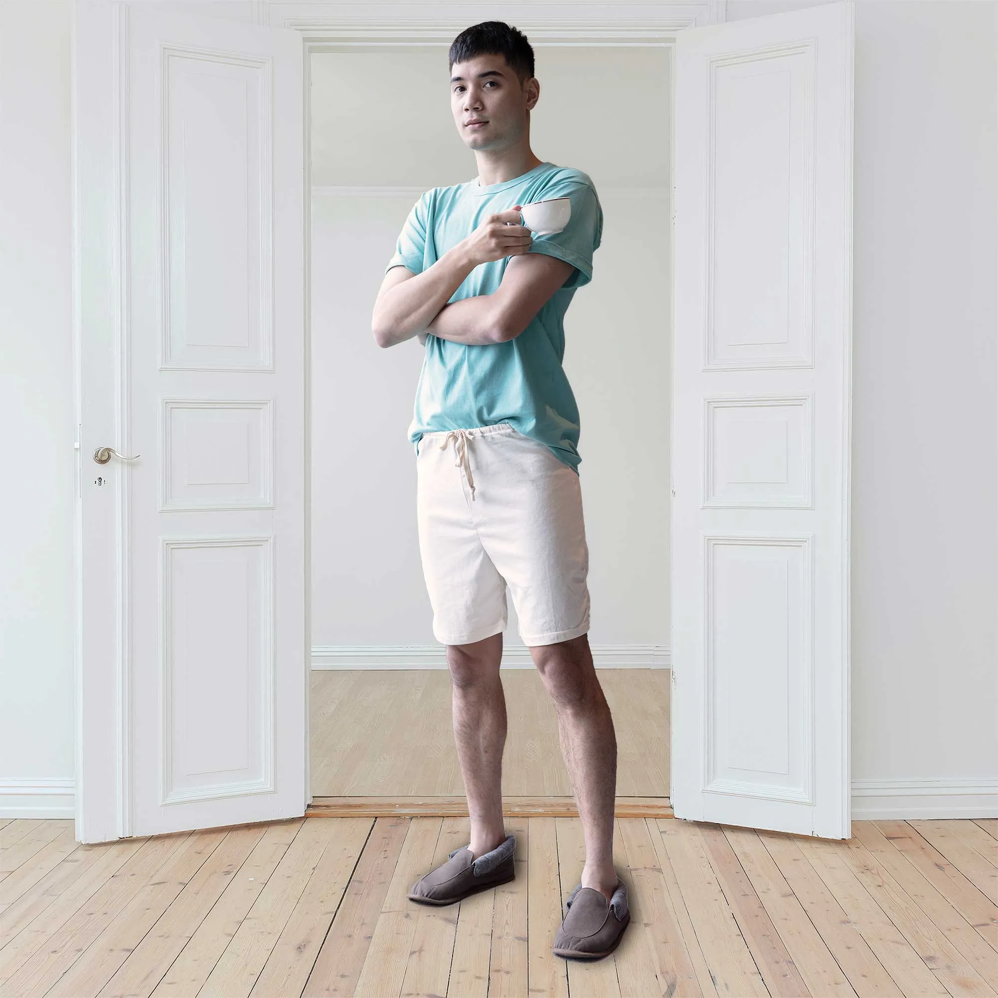 ARIZONA Elastic-free 100% Organic Cotton No-Frills Shorts (Grown & Made in USA)