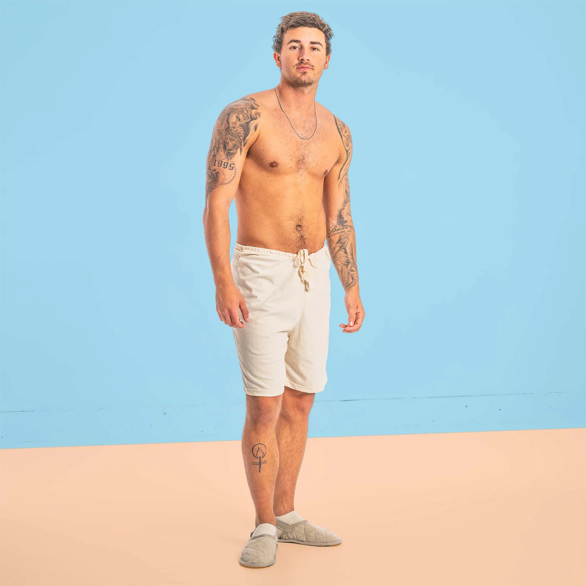 ARIZONA Elastic-free 100% Organic Cotton No-Frills Shorts (Grown & Made in USA)