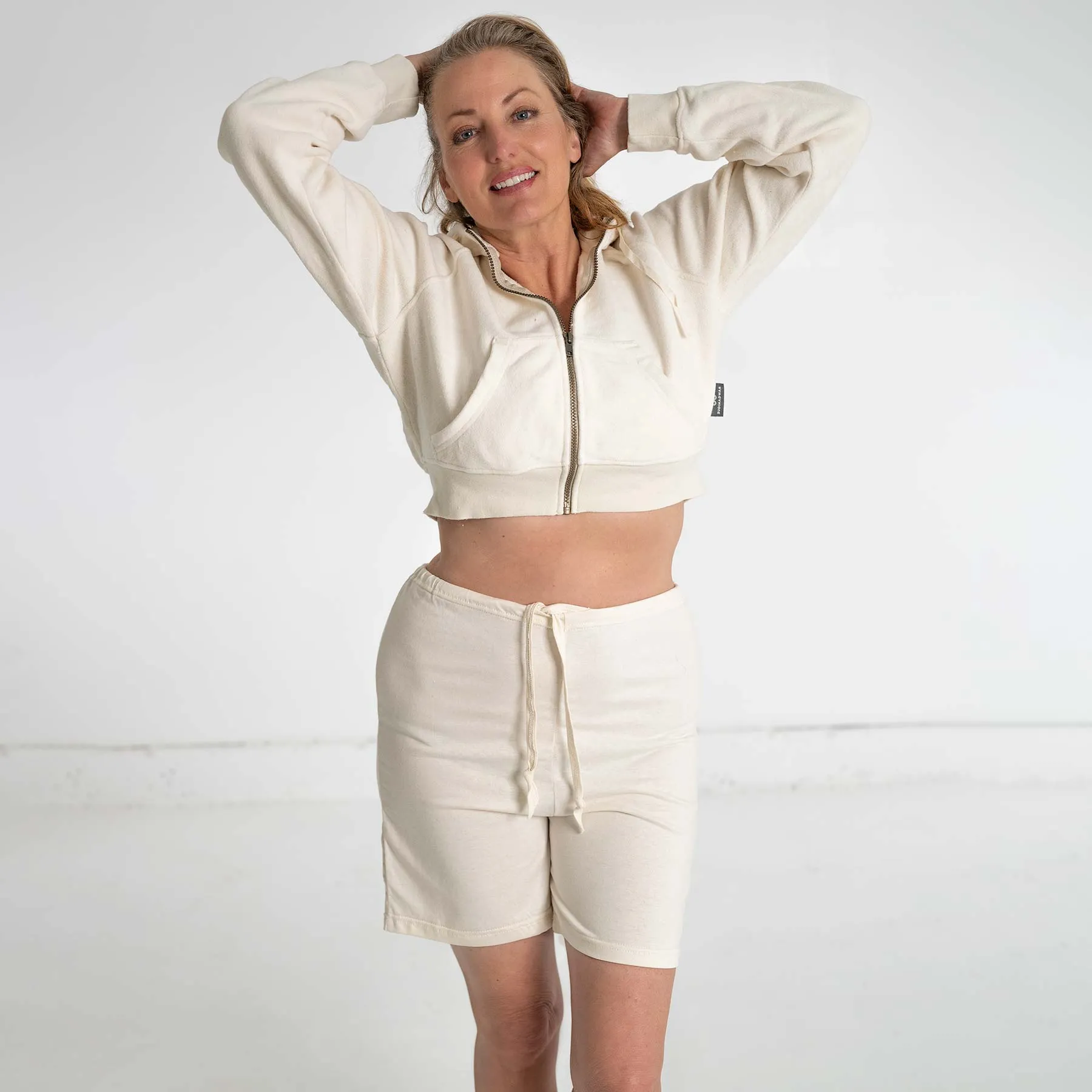 ARIZONA Elastic-free 100% Organic Cotton No-Frills Shorts (Grown & Made in USA)