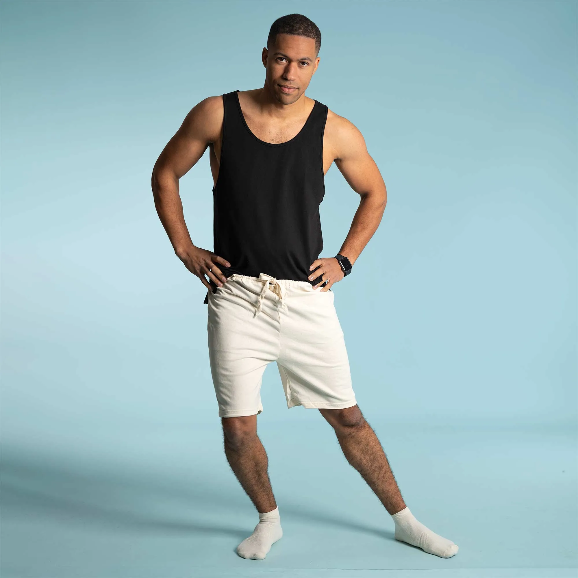 ARIZONA Elastic-free 100% Organic Cotton No-Frills Shorts (Grown & Made in USA)