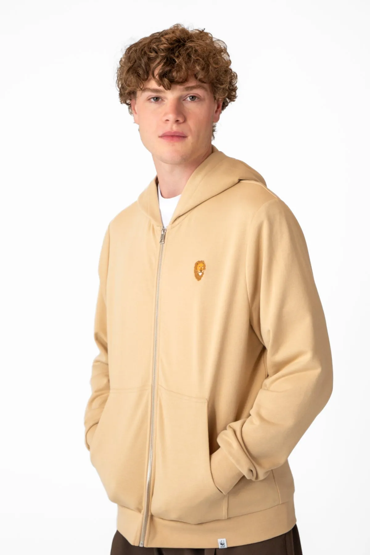 Aslan Soft Fleece Full-Zip Hoodie - Latte