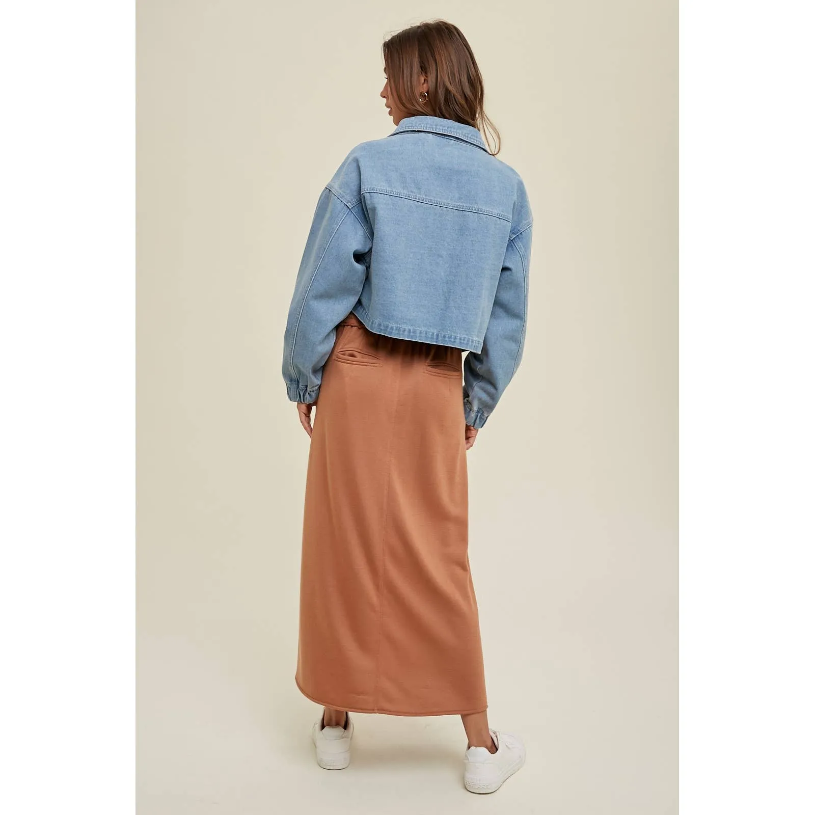 AVA DENIM BOMBER