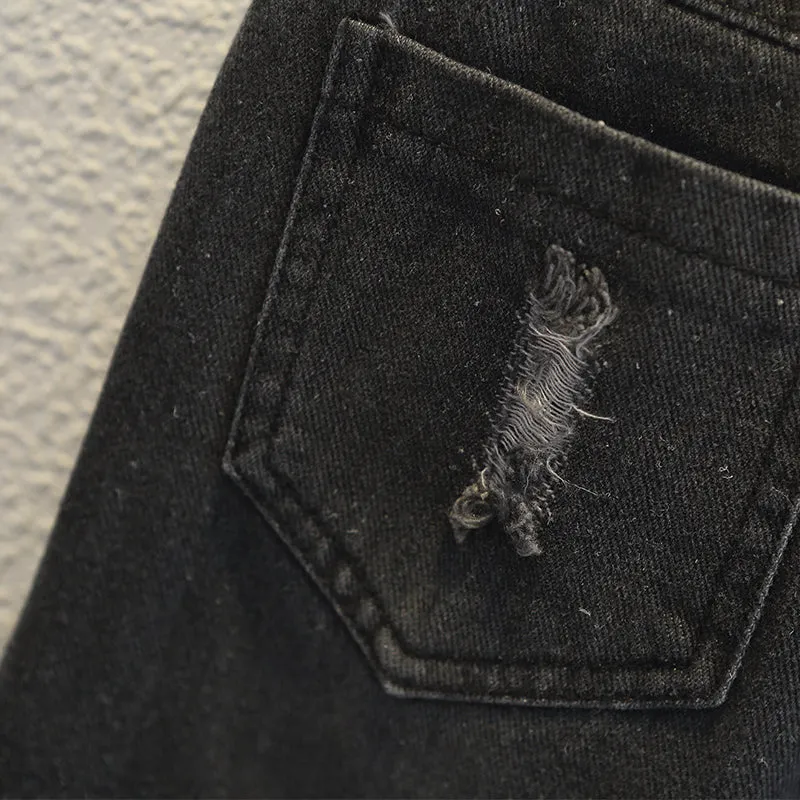 Baby / Toddler Fashion Ripped Loose Fit Denim Jeans