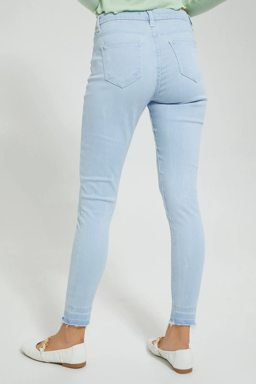 Blue Ripped Skinny Jean