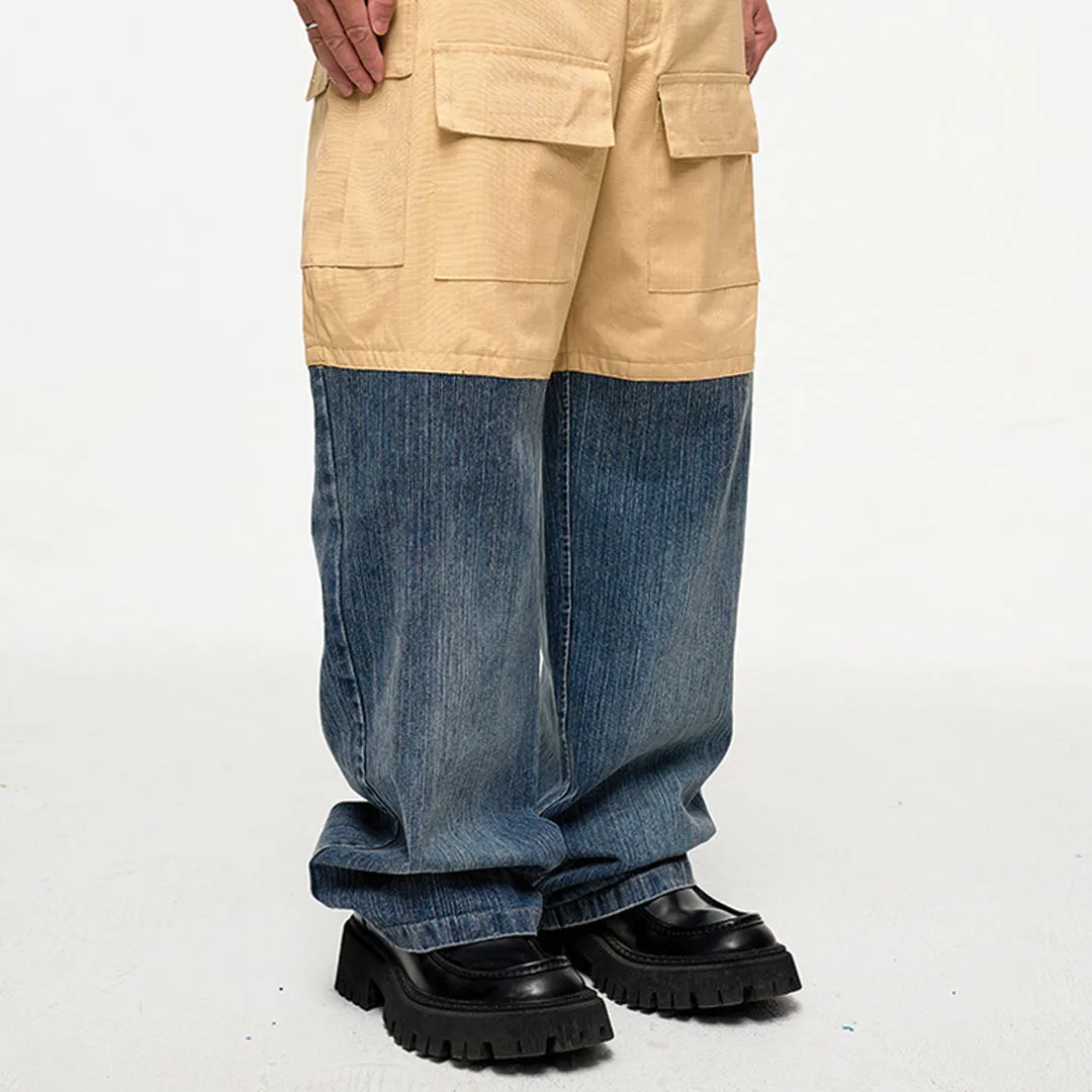 Cargo Denim Match Pant