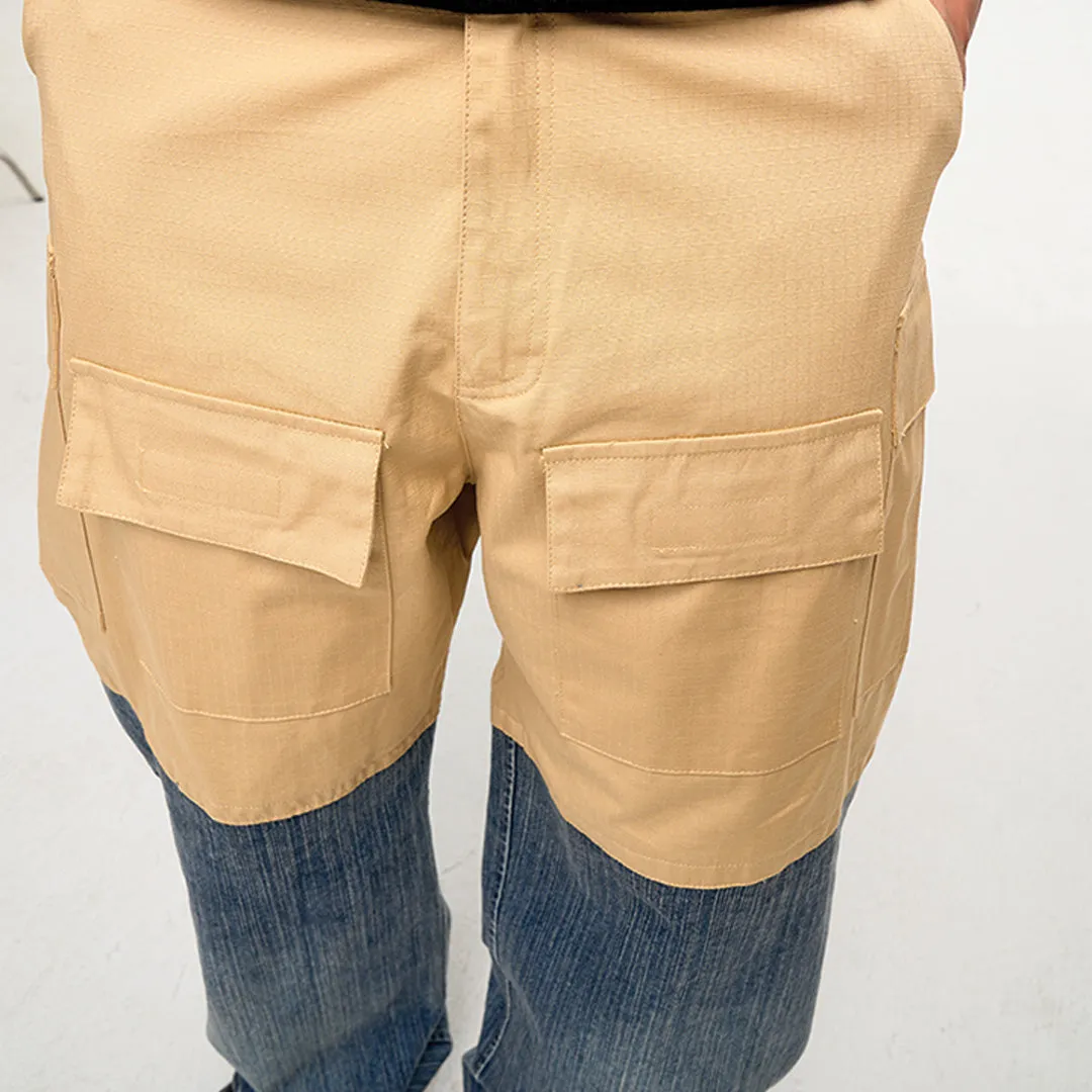 Cargo Denim Match Pant