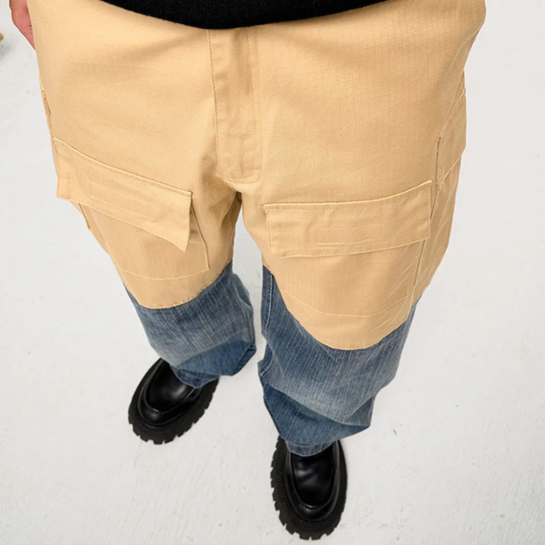Cargo Denim Match Pant