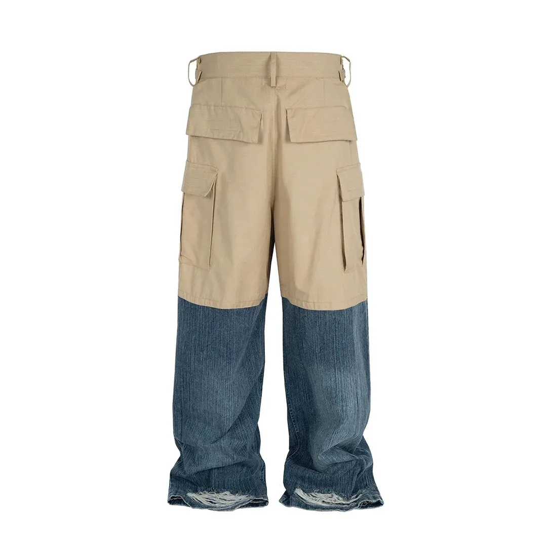 Cargo Denim Match Pant