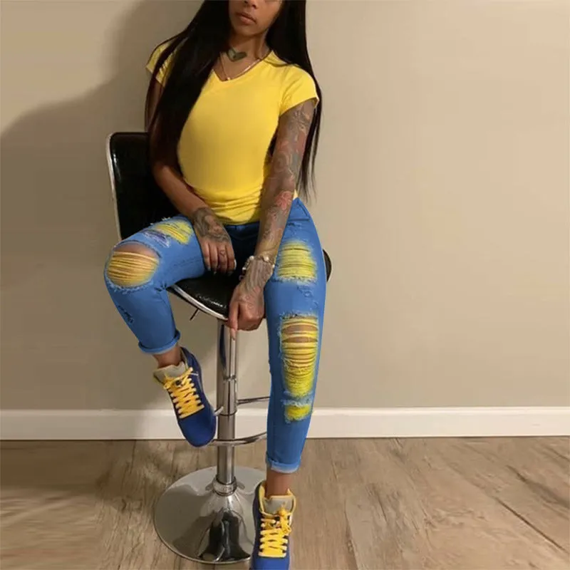 Color Slash Jeans