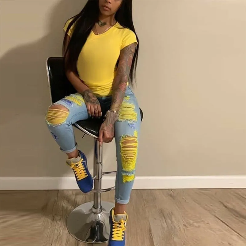 Color Slash Jeans