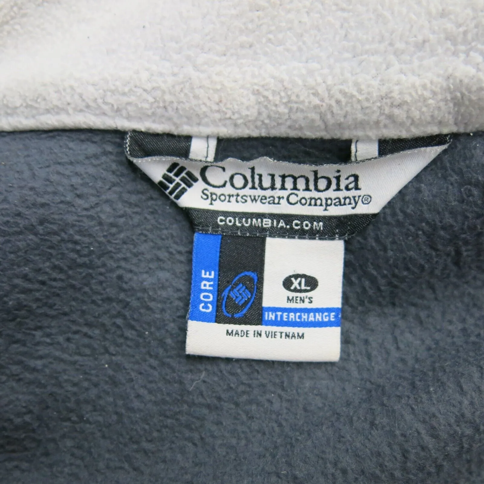 Columbia Jacket Mens X Large Blue Windbreaker Long Sleeve Pocket Lightweight
