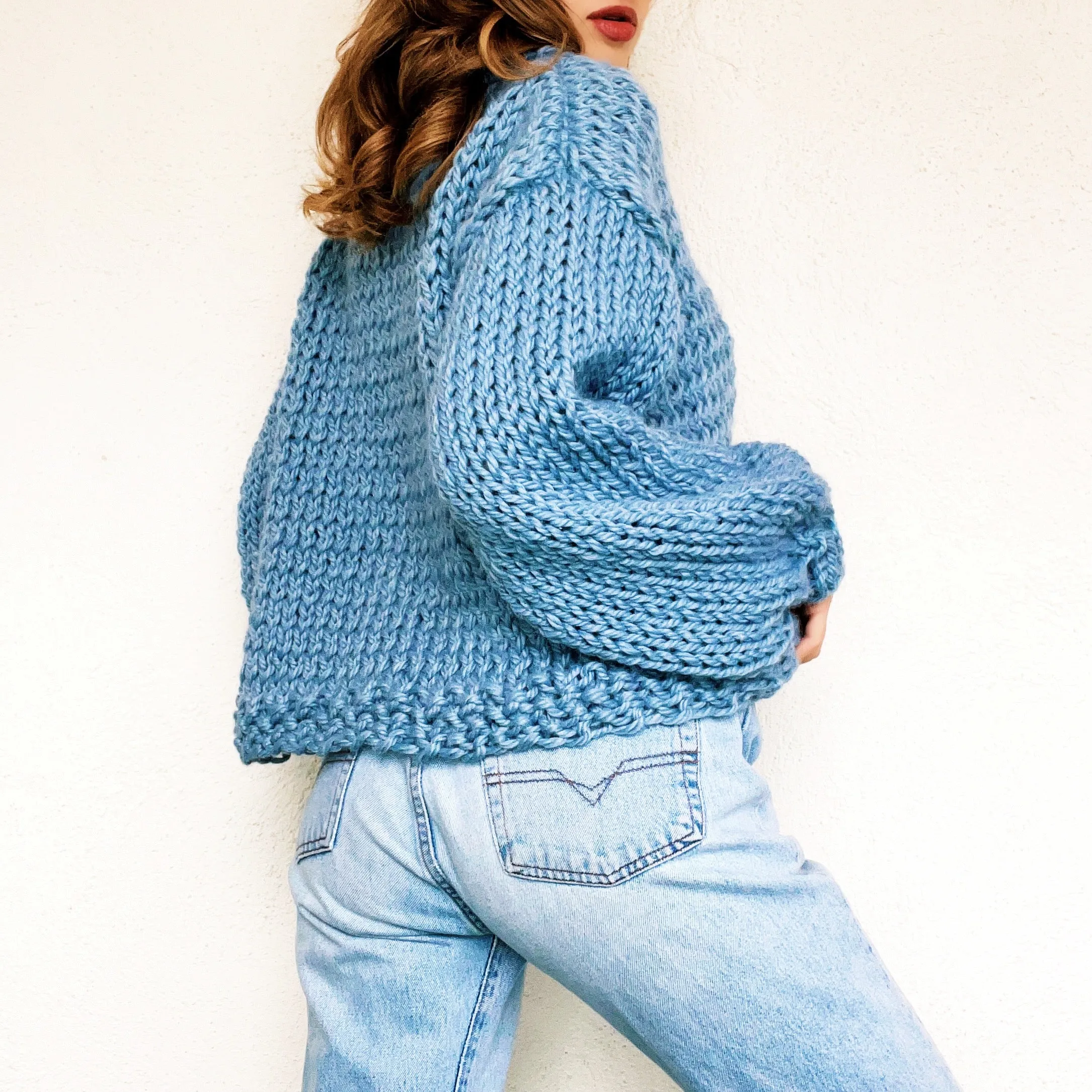 Cozy Hand Knit Duck Sweater