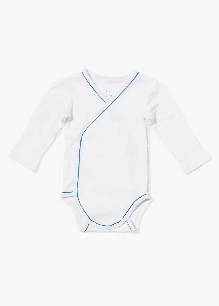 Crossbody Onesie - Navy Piping