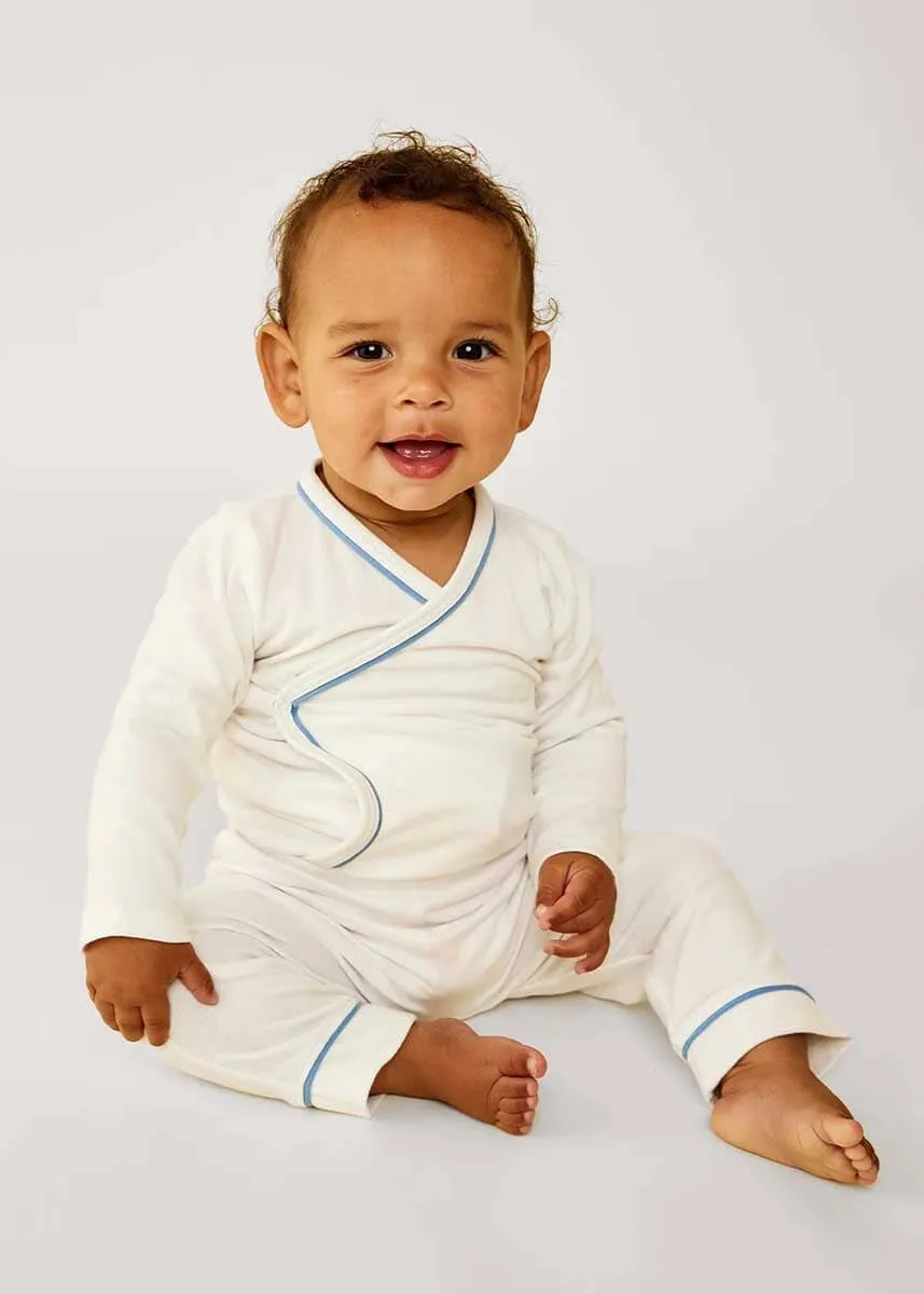 Crossbody Onesie - Navy Piping