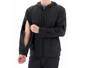 Dialysis Sweatshirt with Two-Way Sleeve Zippers