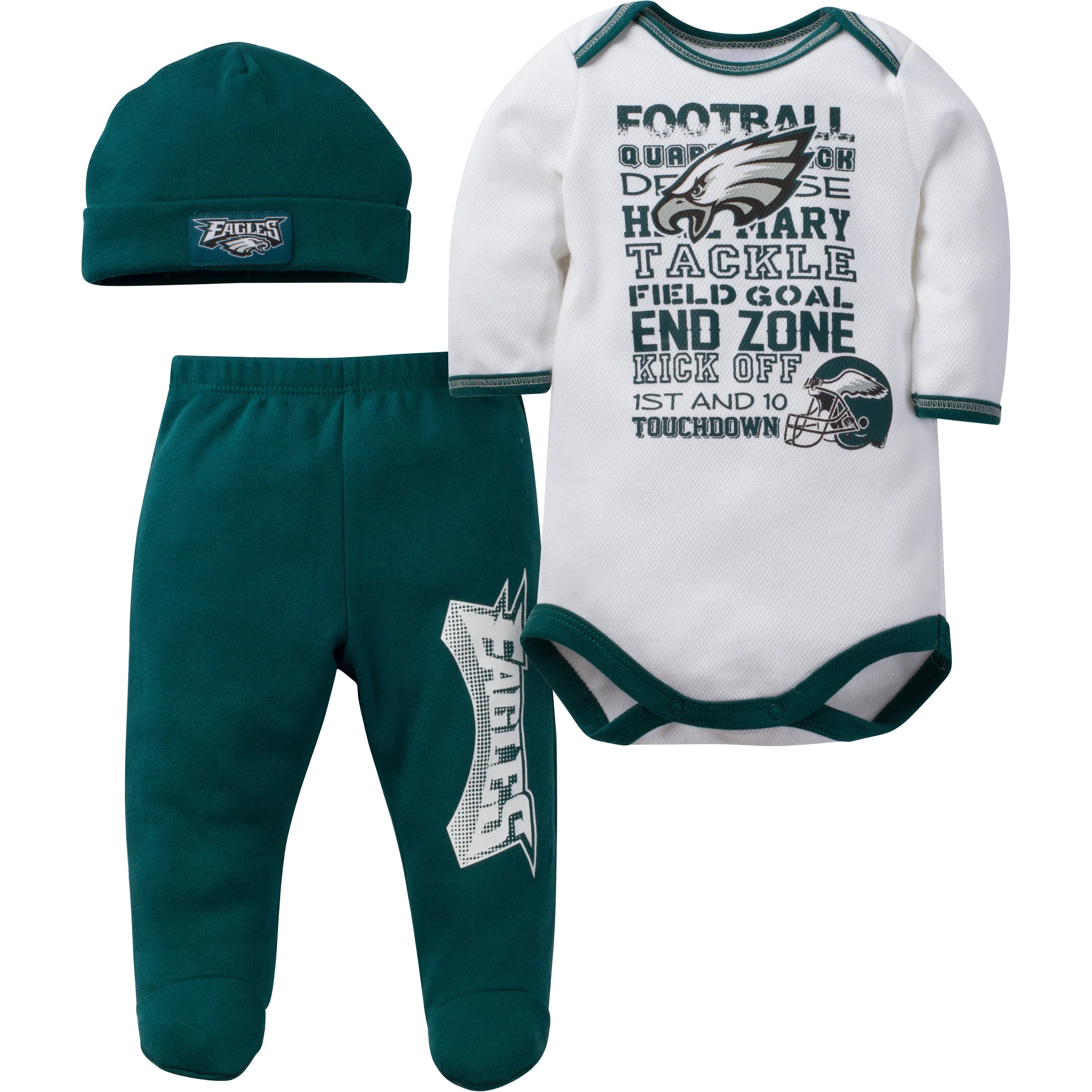 Eagles Baby 3 Piece Outfit (0-3 Month)
