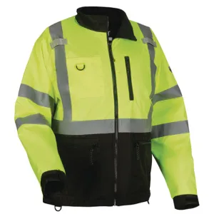 Glowear 8351 Class 3 Hi-vis Windbreaker Water-resistant Jacket, 3x-large, Lime, Ships In 1-3 Business Days
