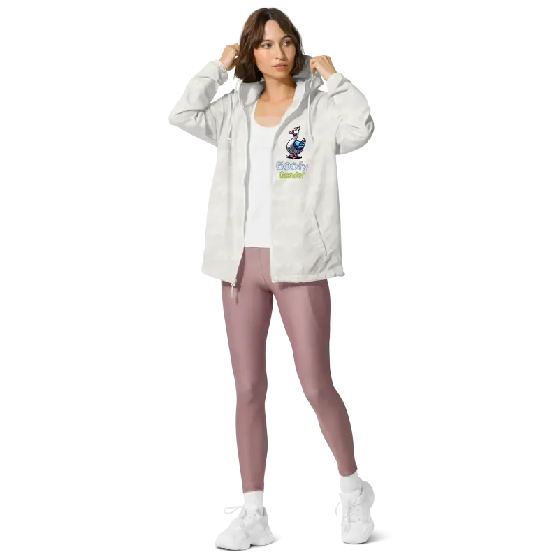 Goofy Gander Windbreaker Unisex Lightweight Zip Up