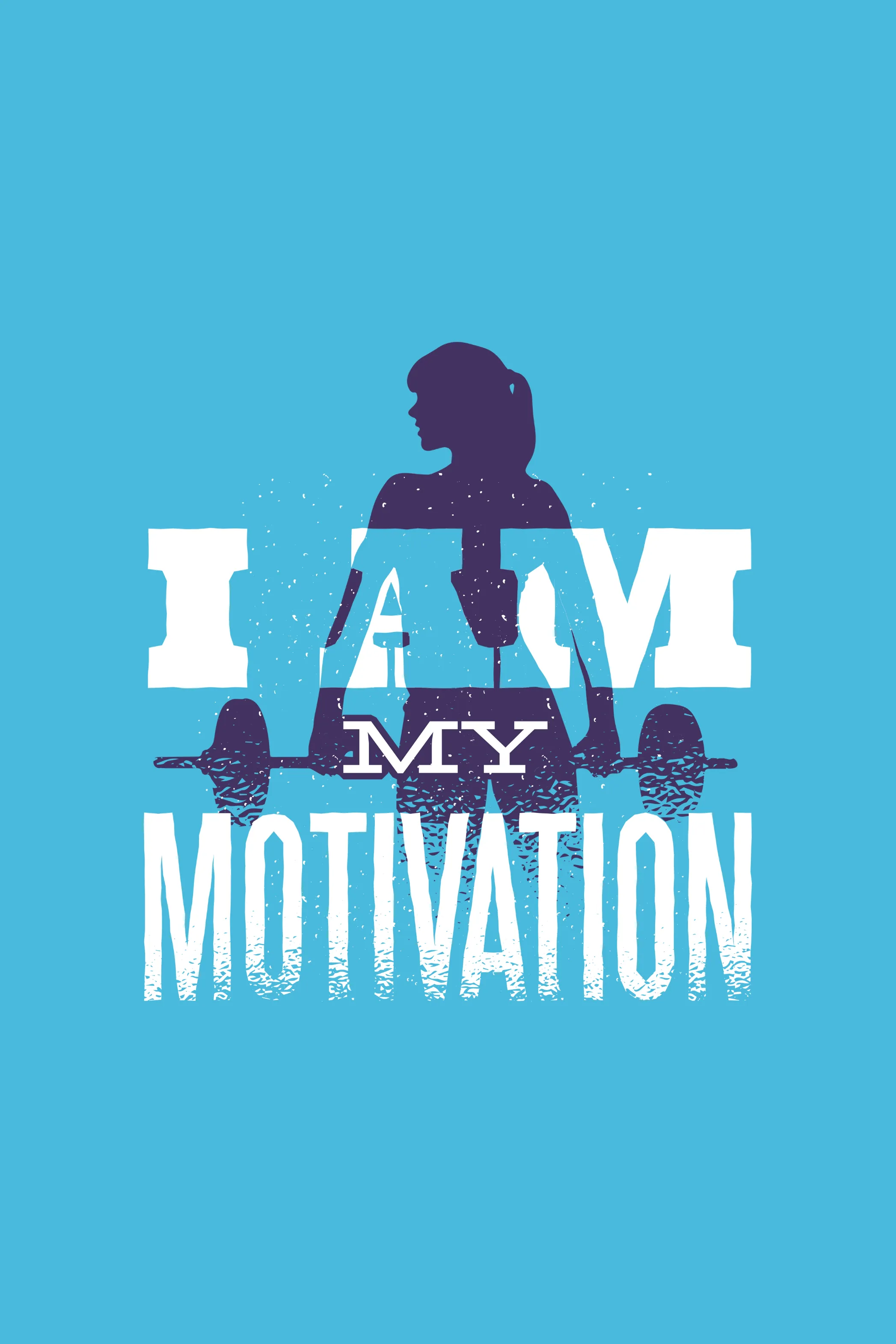 I Am My Motivation Printed Oversized T-shirt for women