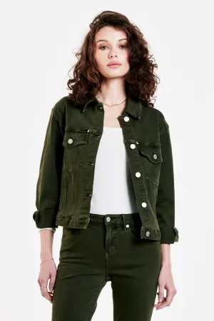 JULES VINTAGE WASHED DENIM JACKET PINE