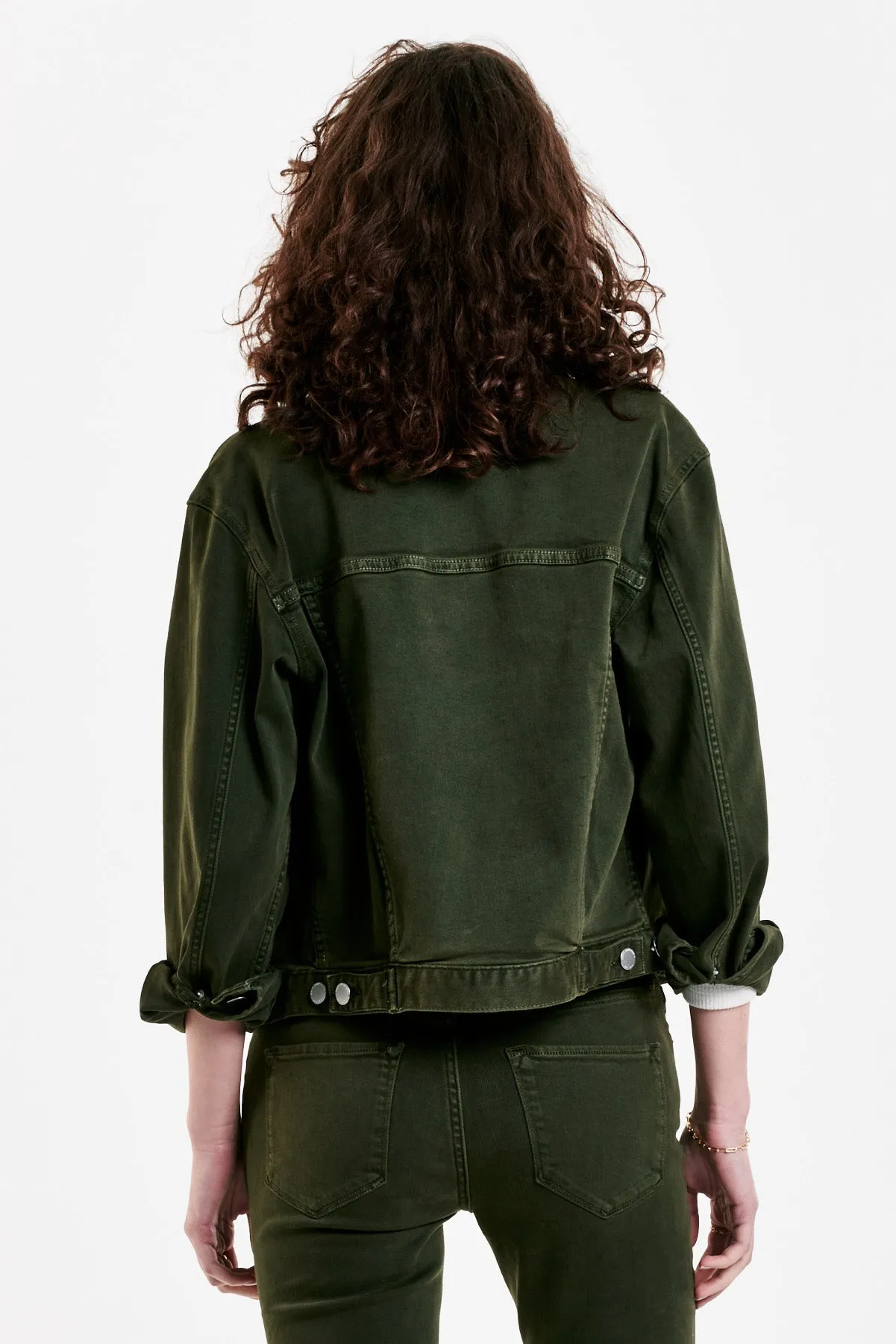 JULES VINTAGE WASHED DENIM JACKET PINE