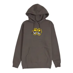 Krooked Eyes Lg Hoodie Charcoal/Yellow