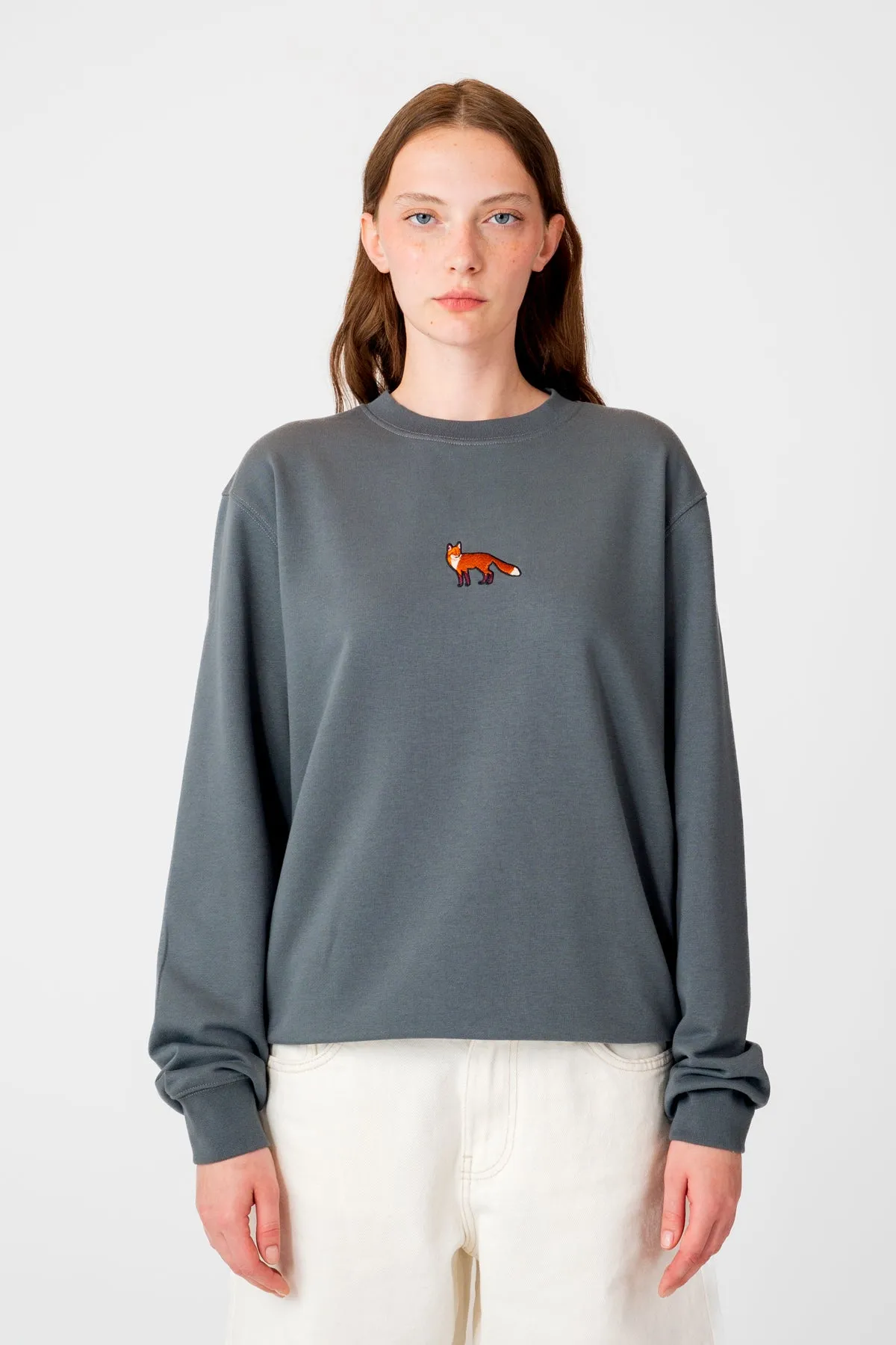 Kızıl Tilki Soft Fleece Sweatshirt - Antrasit