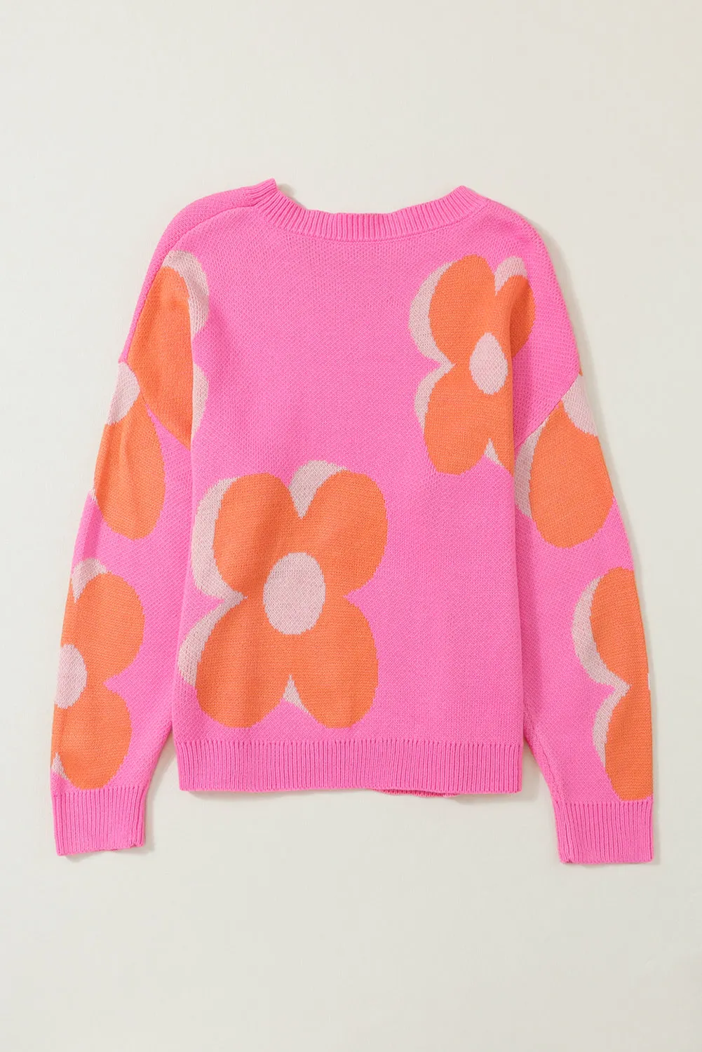 Meadow Floral Slouchy Sweater - Choice of Colors (Ships in 2-3 Weeks)