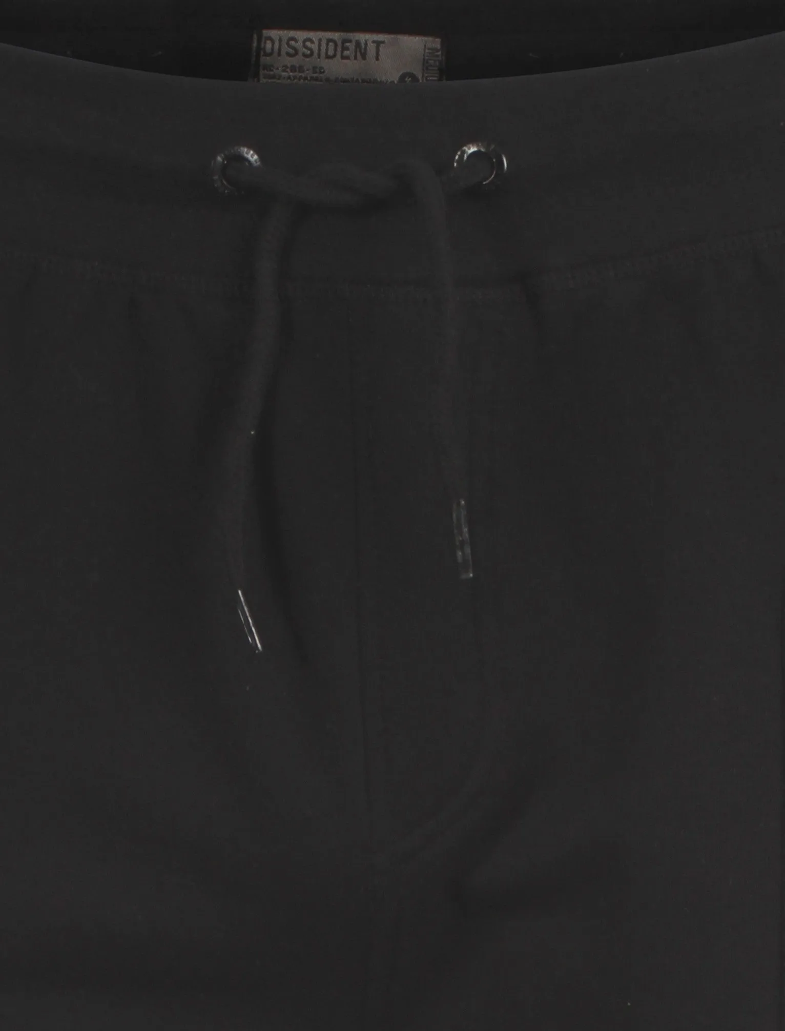 Men's mesh detail pockets black sweat shorts - Dissident