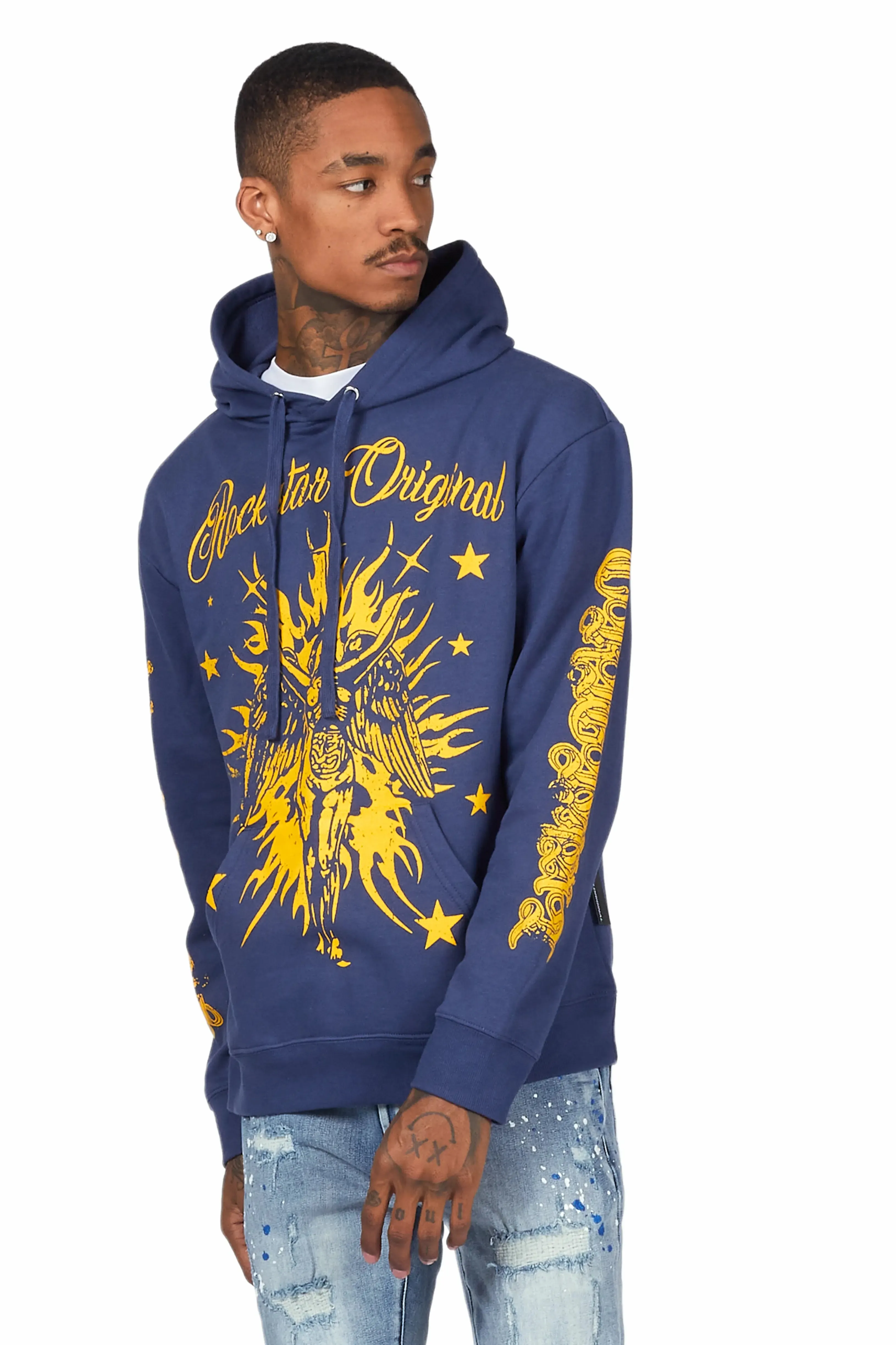 Mermaid Navy Graphic Hoodie