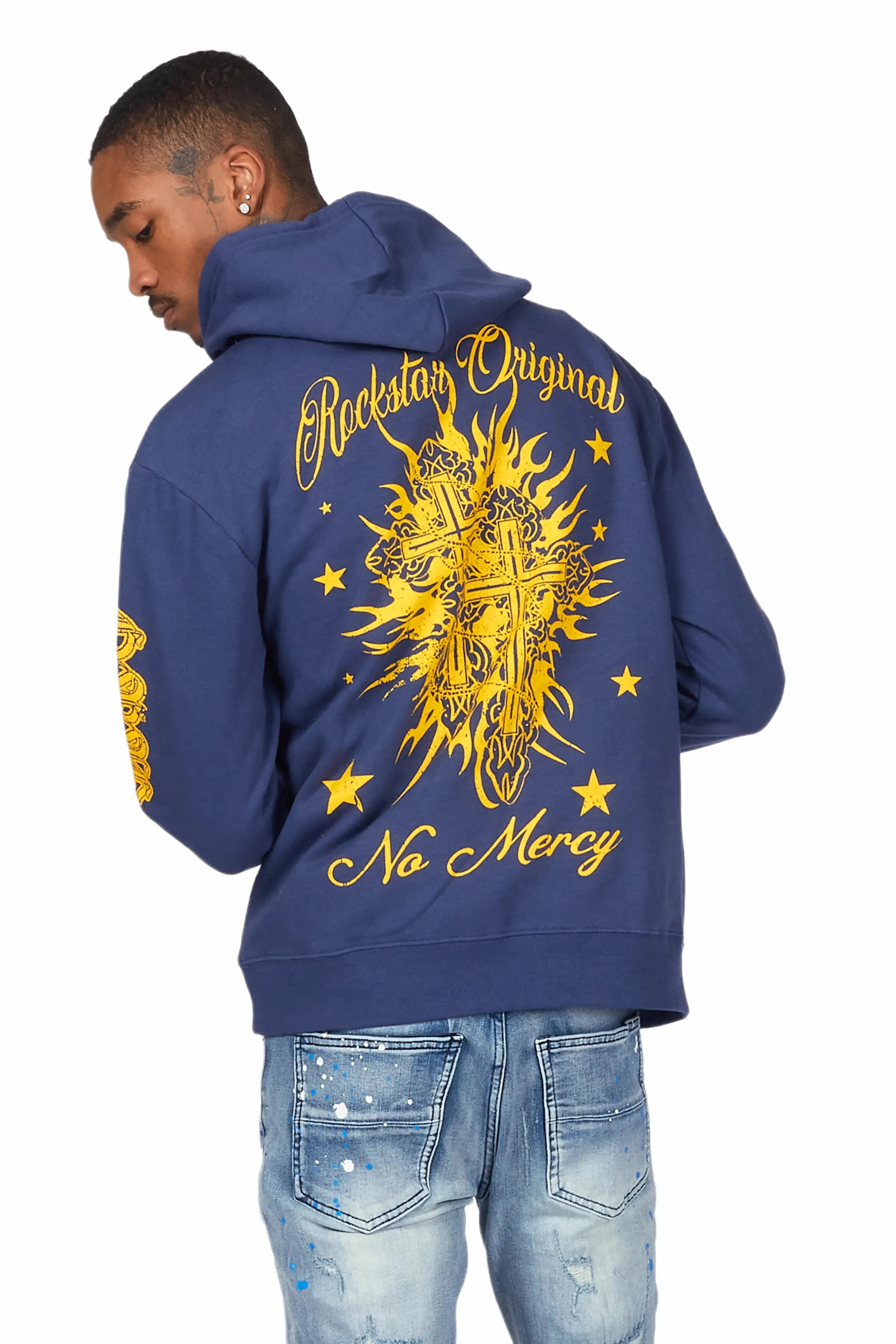 Mermaid Navy Graphic Hoodie