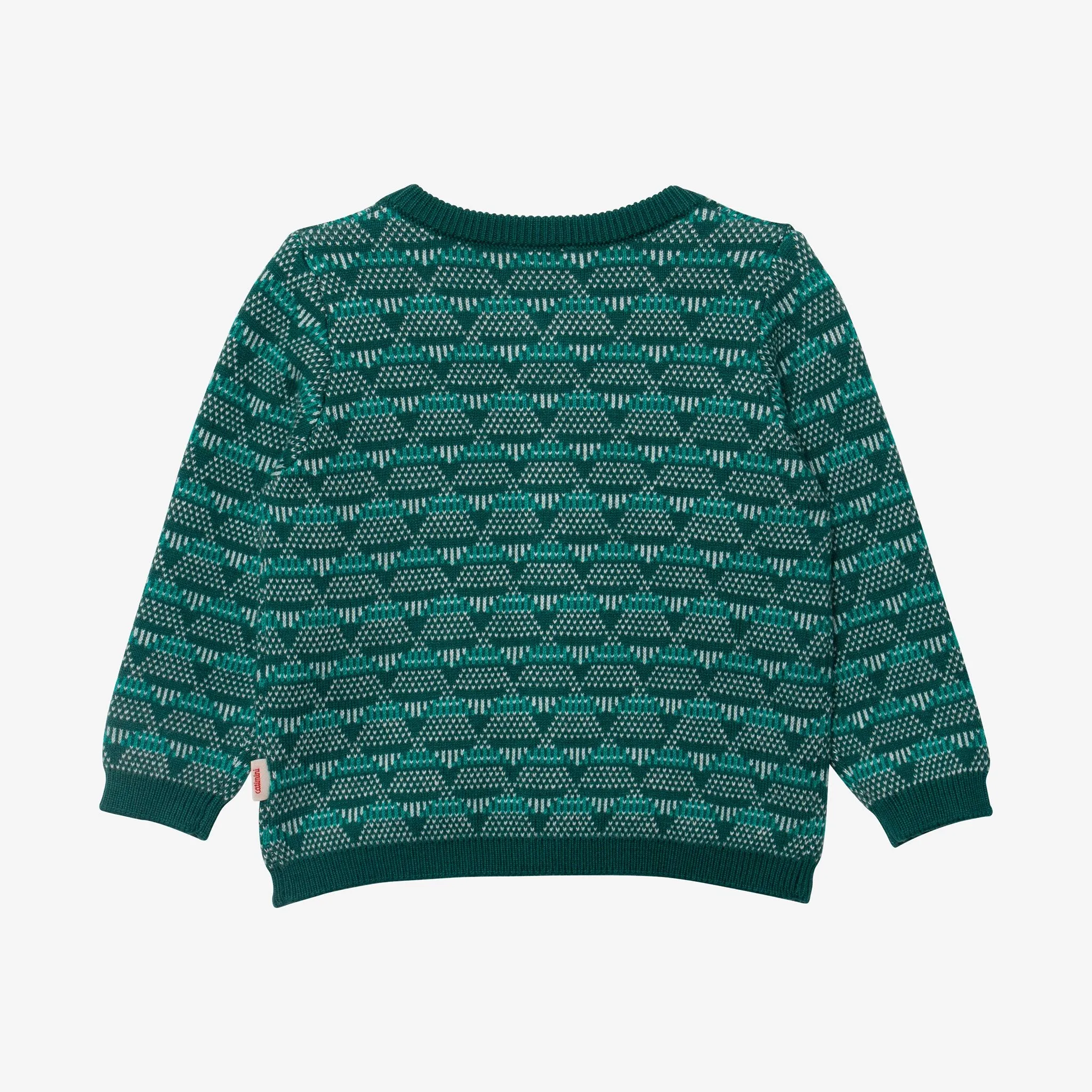 Newborn boy jacquard cardigan