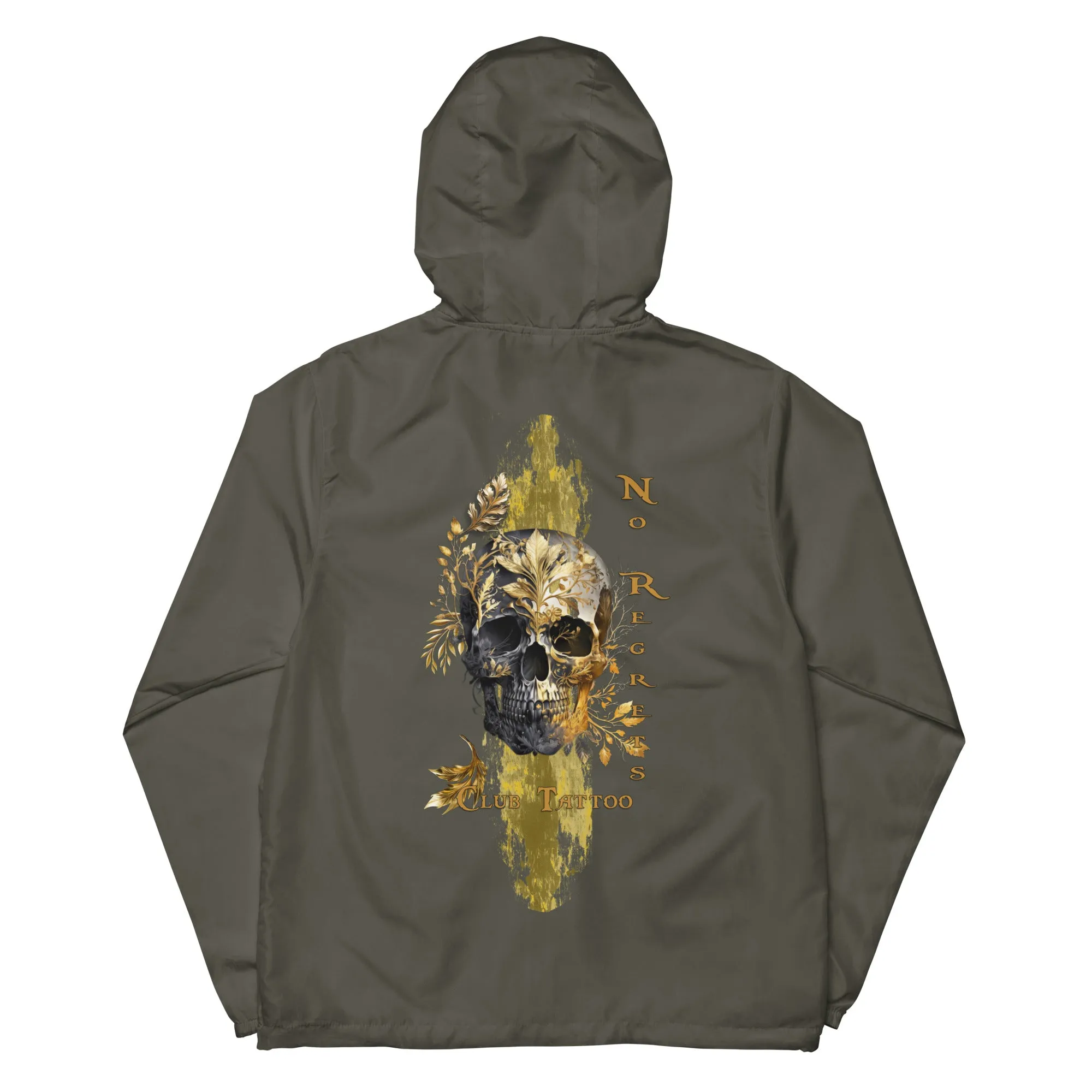 No regrets Unisex lightweight zip up windbreaker