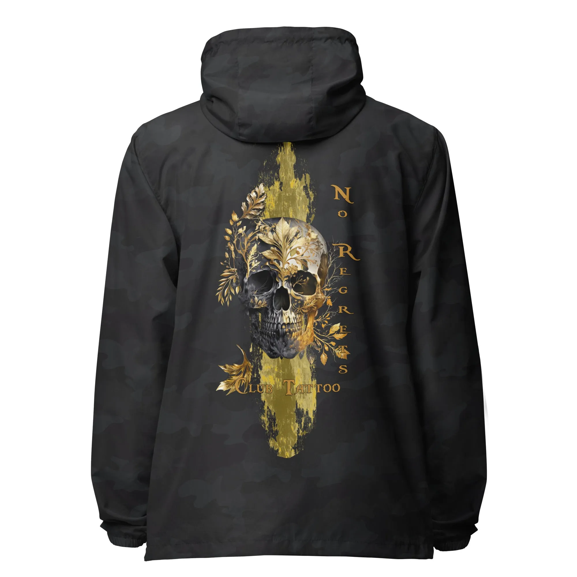 No regrets Unisex lightweight zip up windbreaker