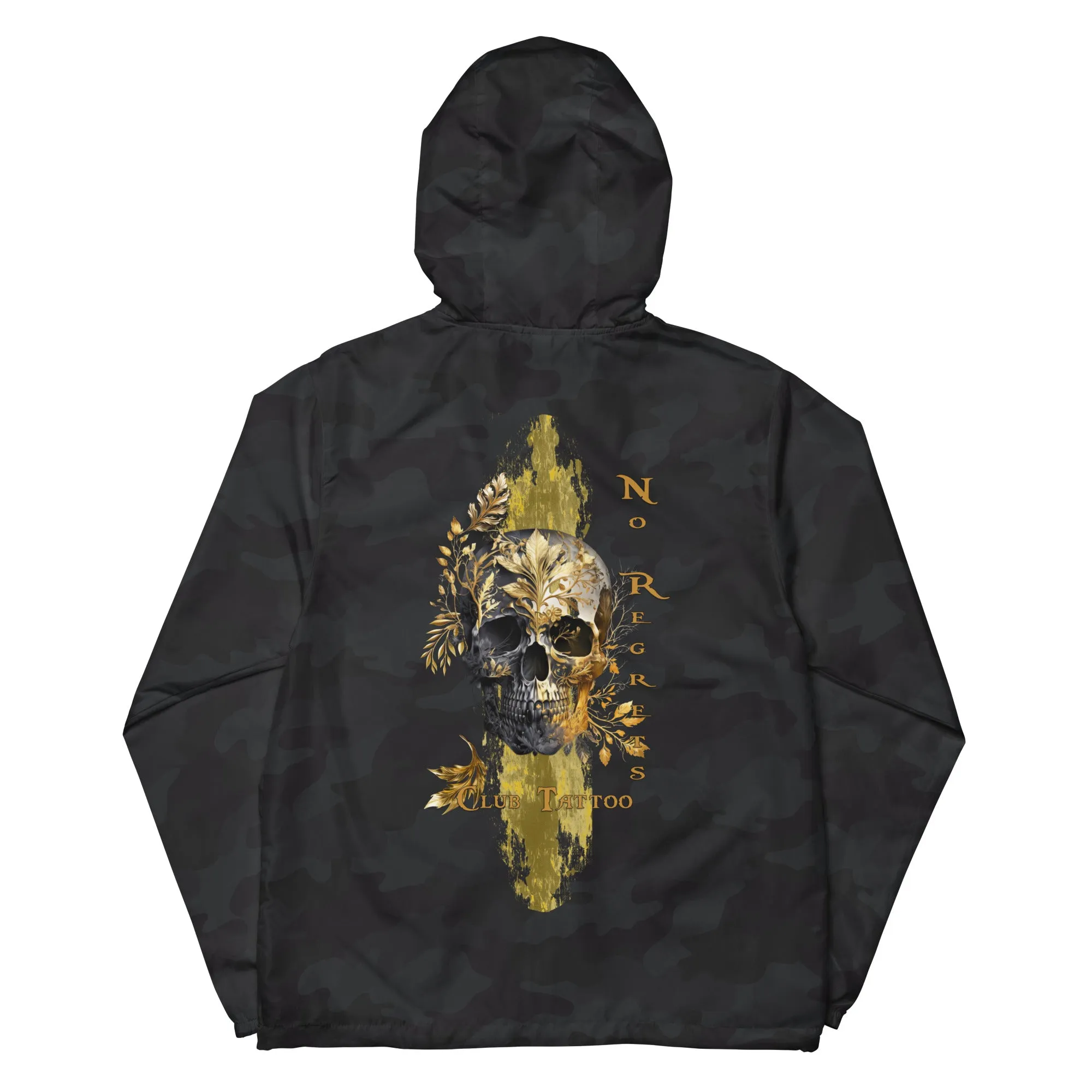 No regrets Unisex lightweight zip up windbreaker