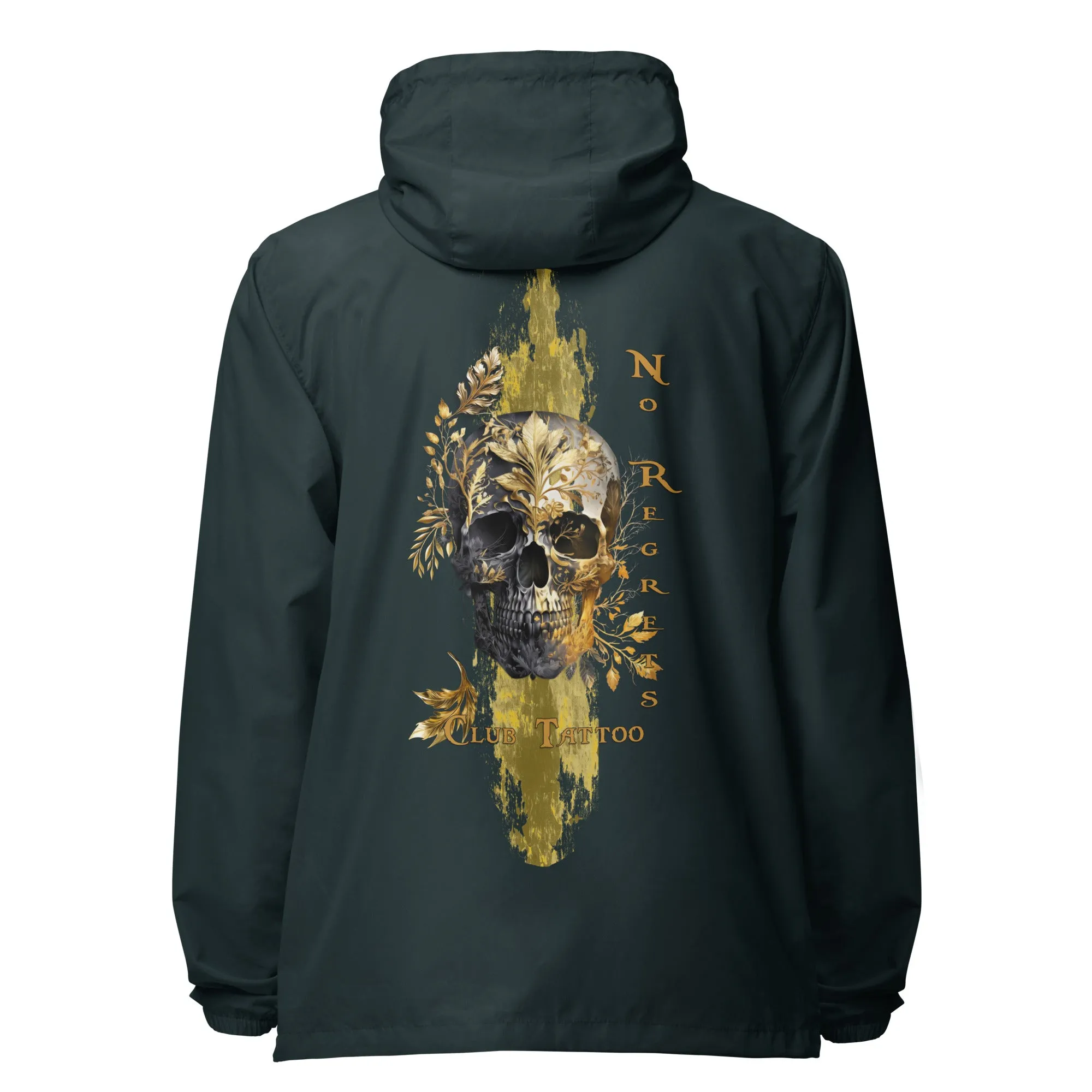 No regrets Unisex lightweight zip up windbreaker