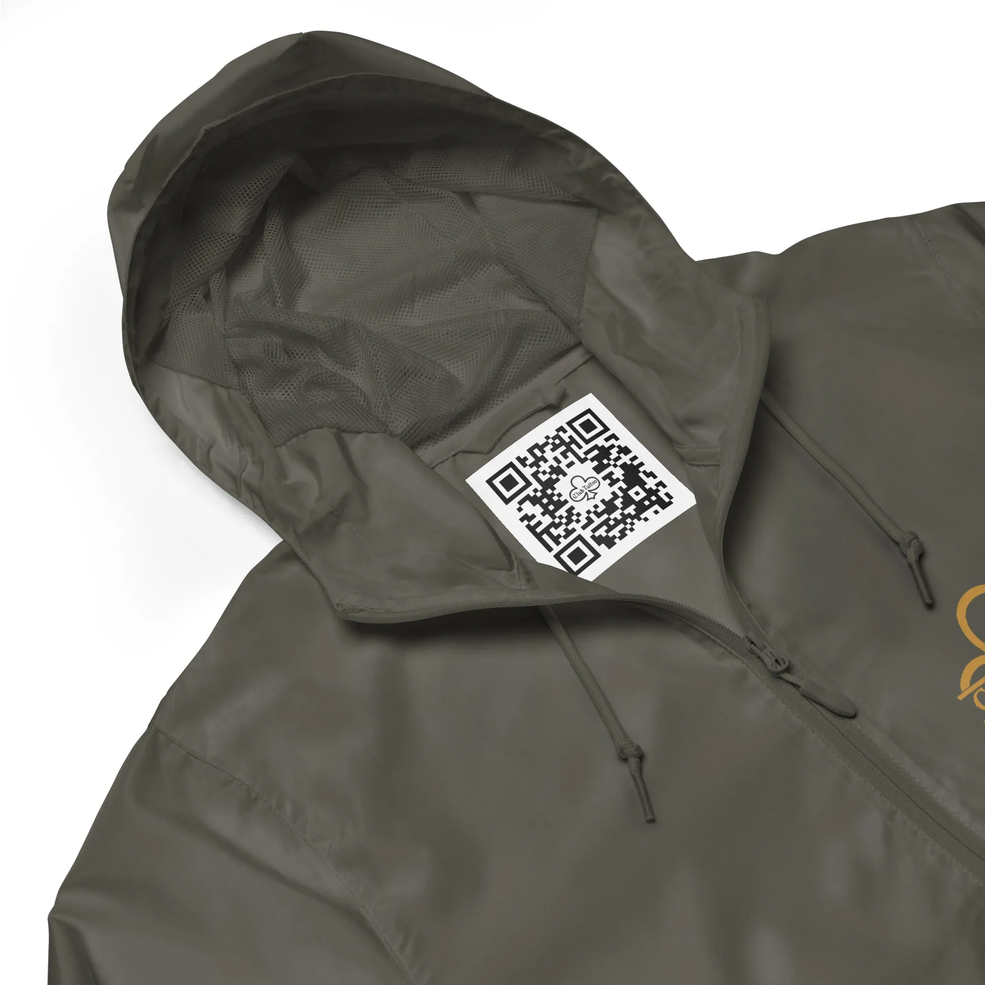 No regrets Unisex lightweight zip up windbreaker