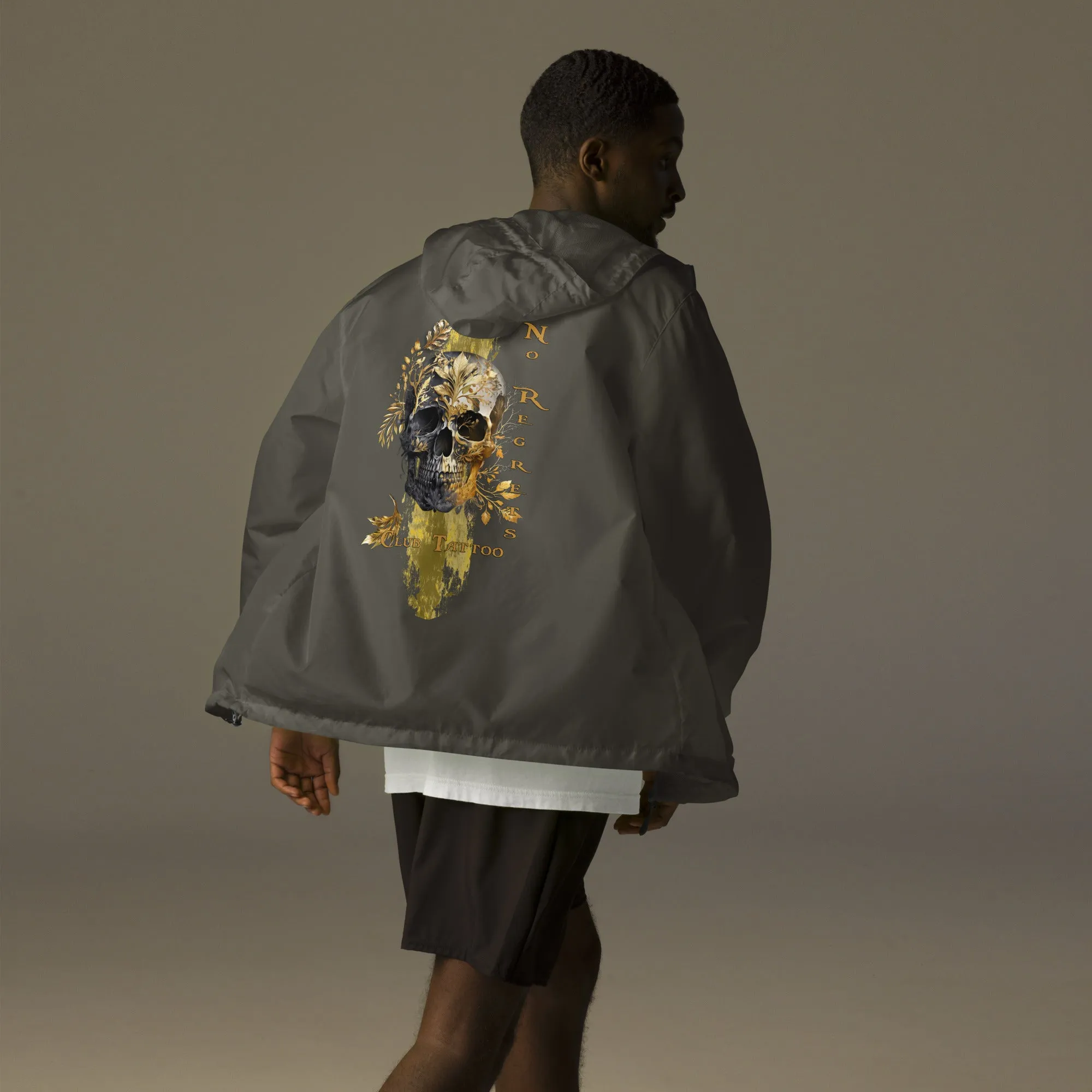 No regrets Unisex lightweight zip up windbreaker