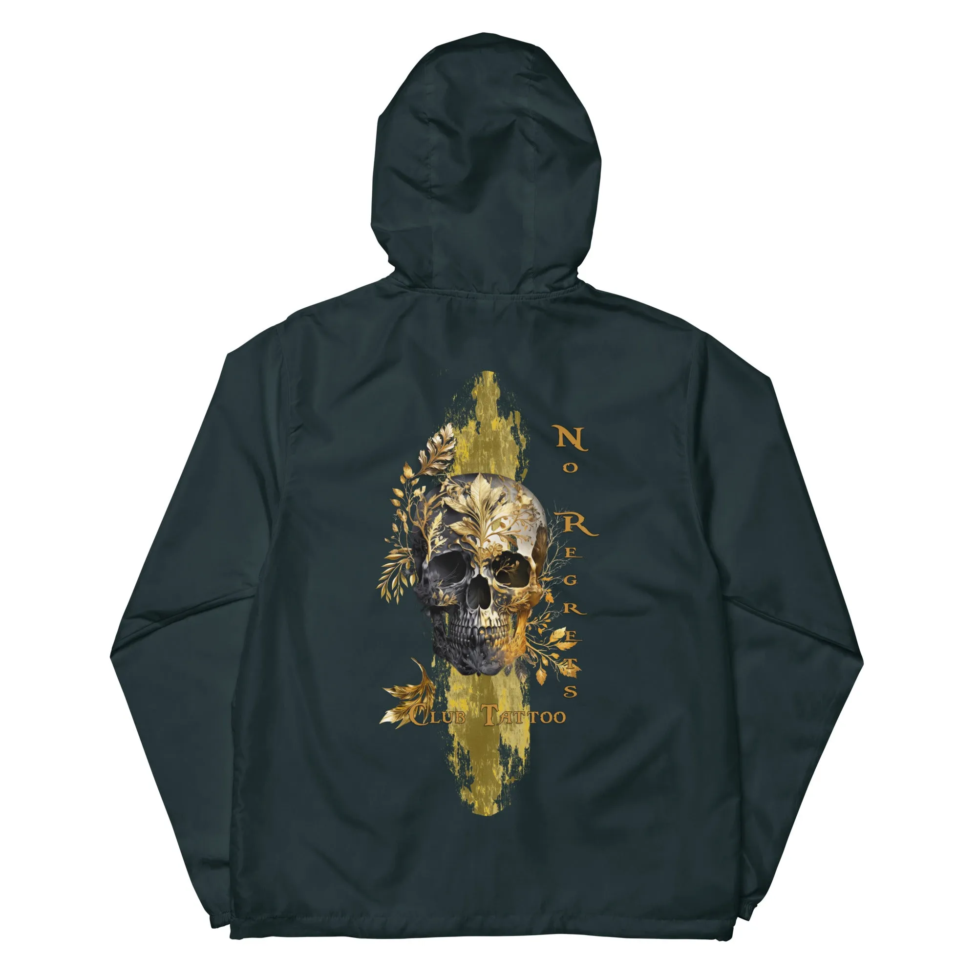 No regrets Unisex lightweight zip up windbreaker