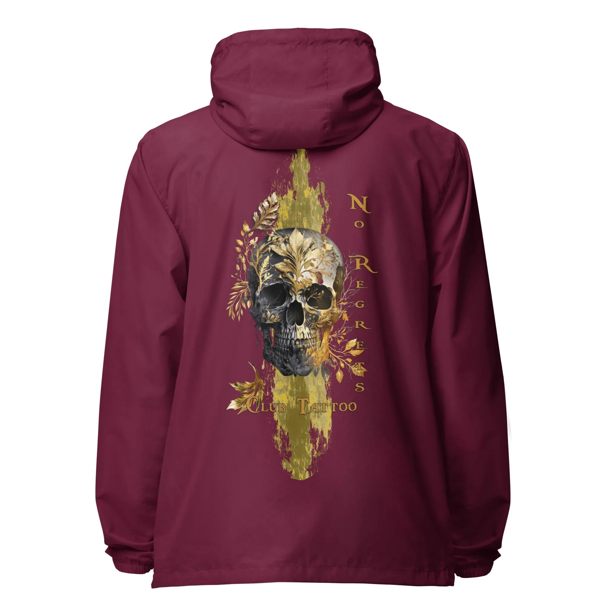 No regrets Unisex lightweight zip up windbreaker