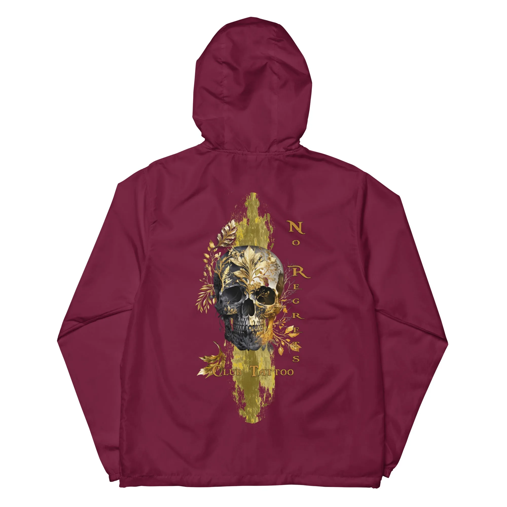 No regrets Unisex lightweight zip up windbreaker
