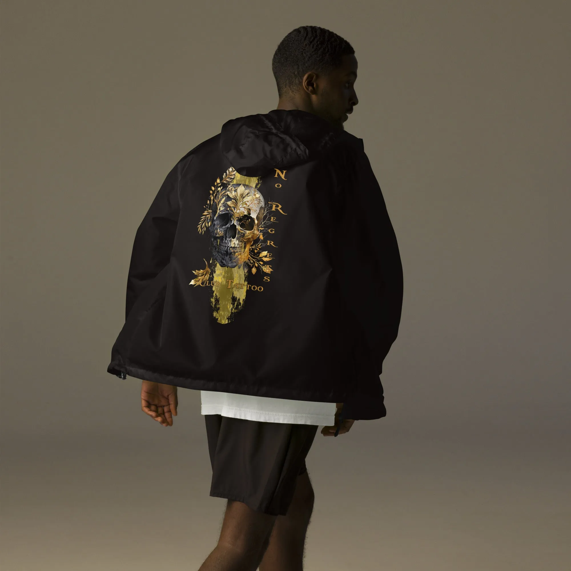 No regrets Unisex lightweight zip up windbreaker