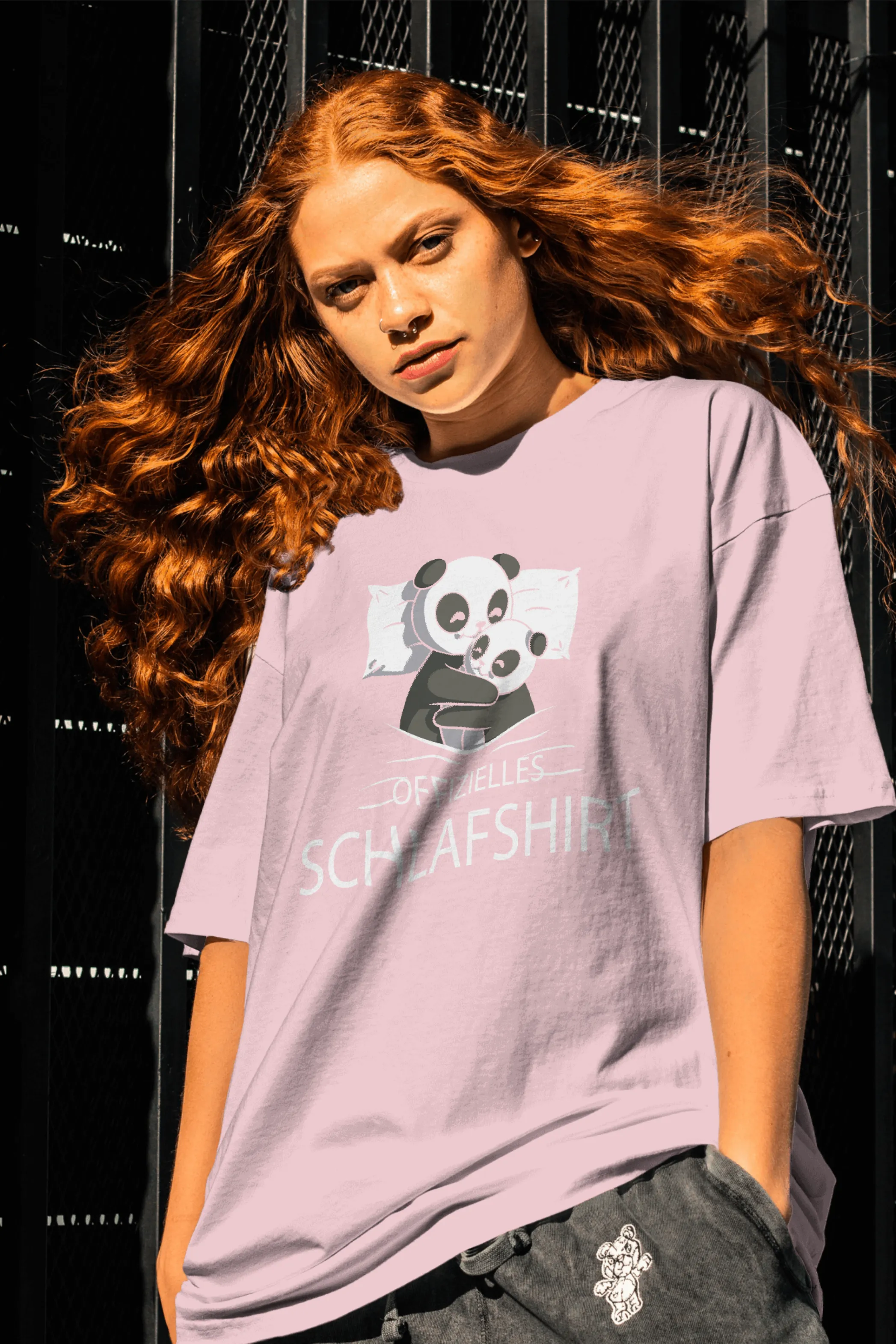 Official Sleeping Shirt Printed Oversized T-shirt for women