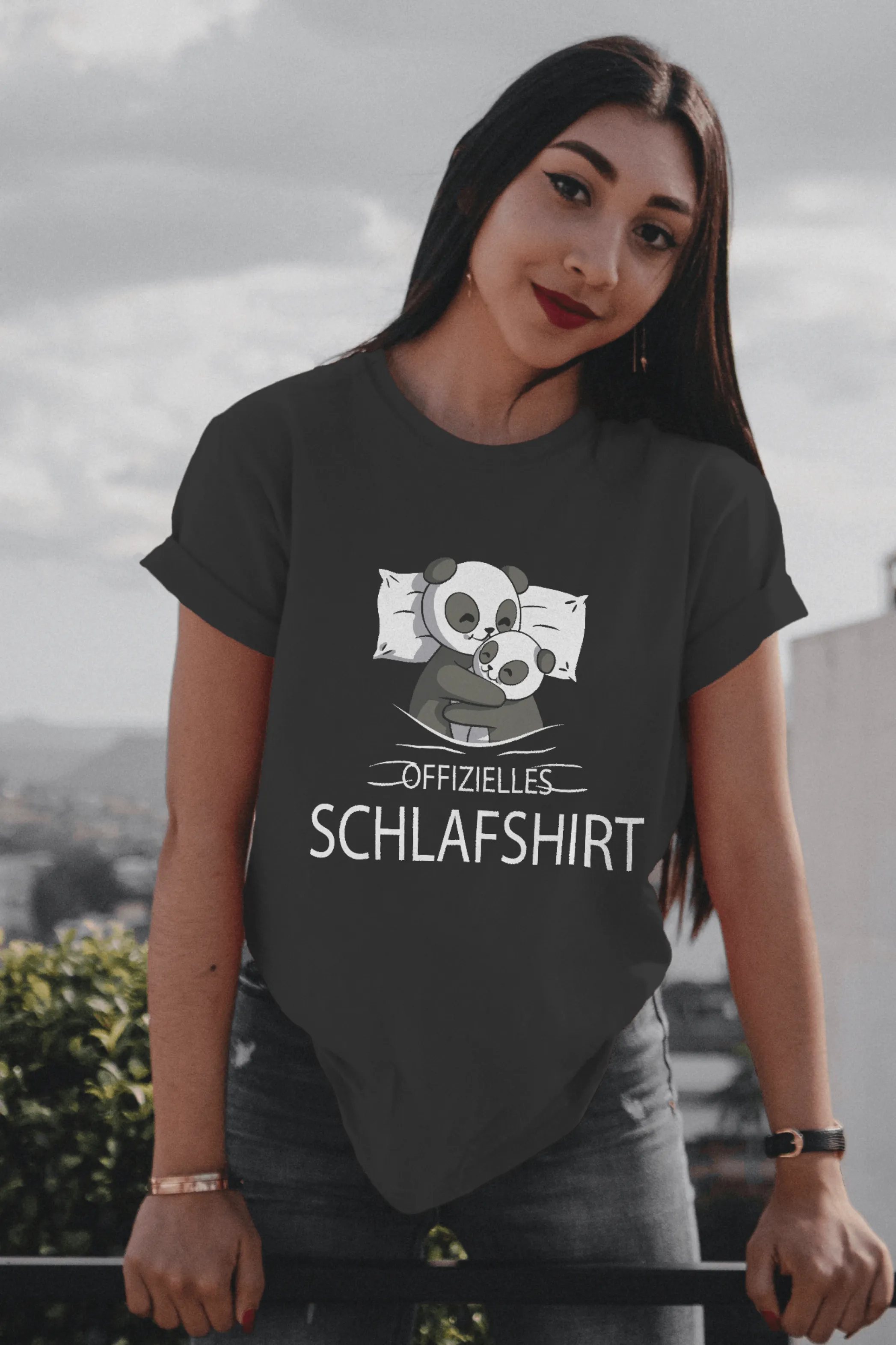 Official Sleeping Shirt Printed Oversized T-shirt for women