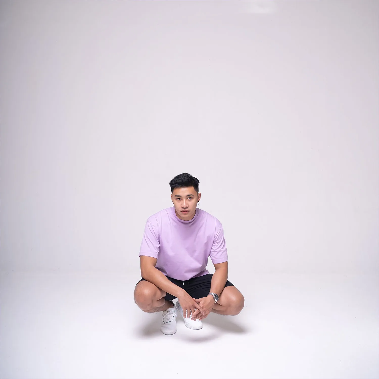 Oversized Basic T-shirt Lilac