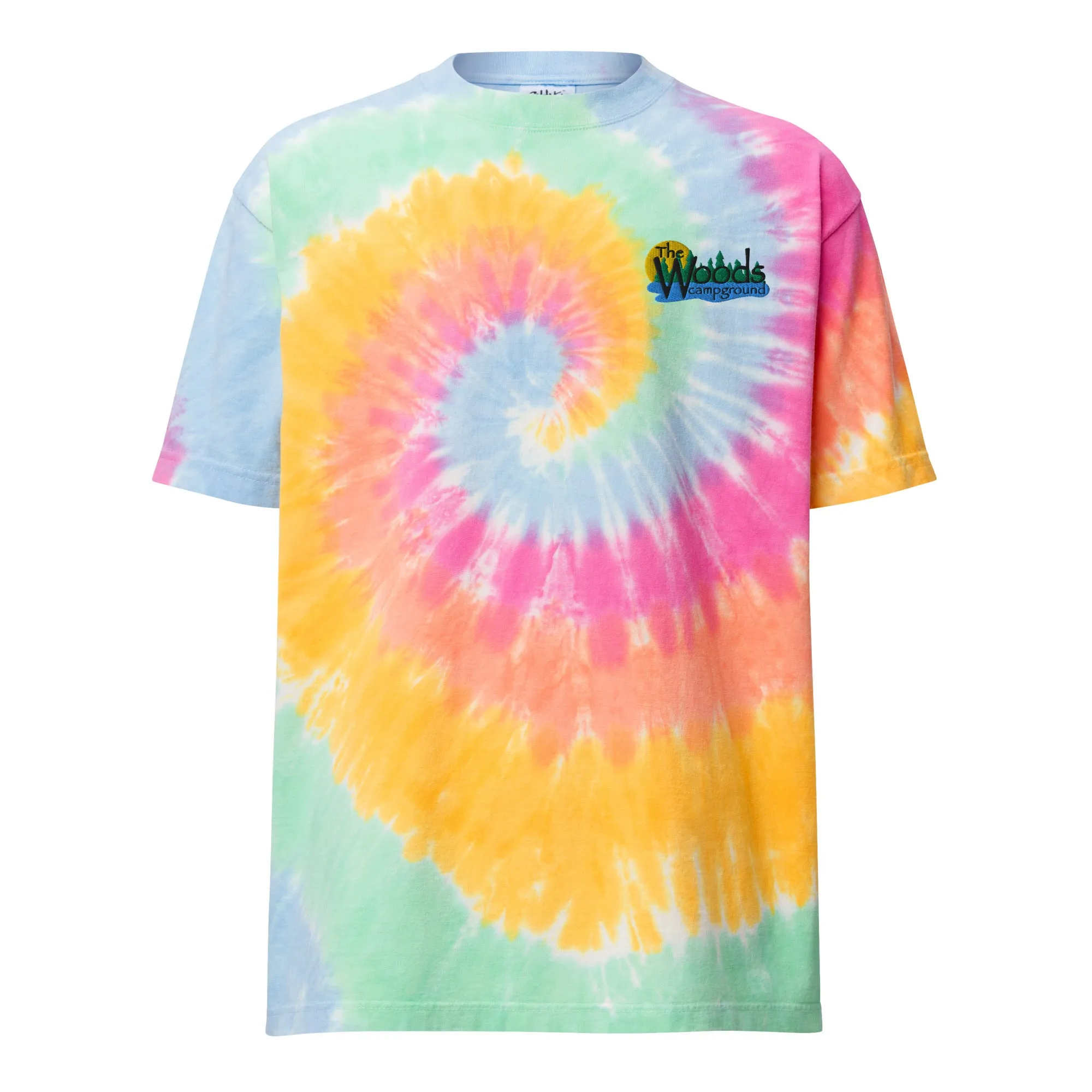 Oversized tie-dye t-shirt Embroidered Logo