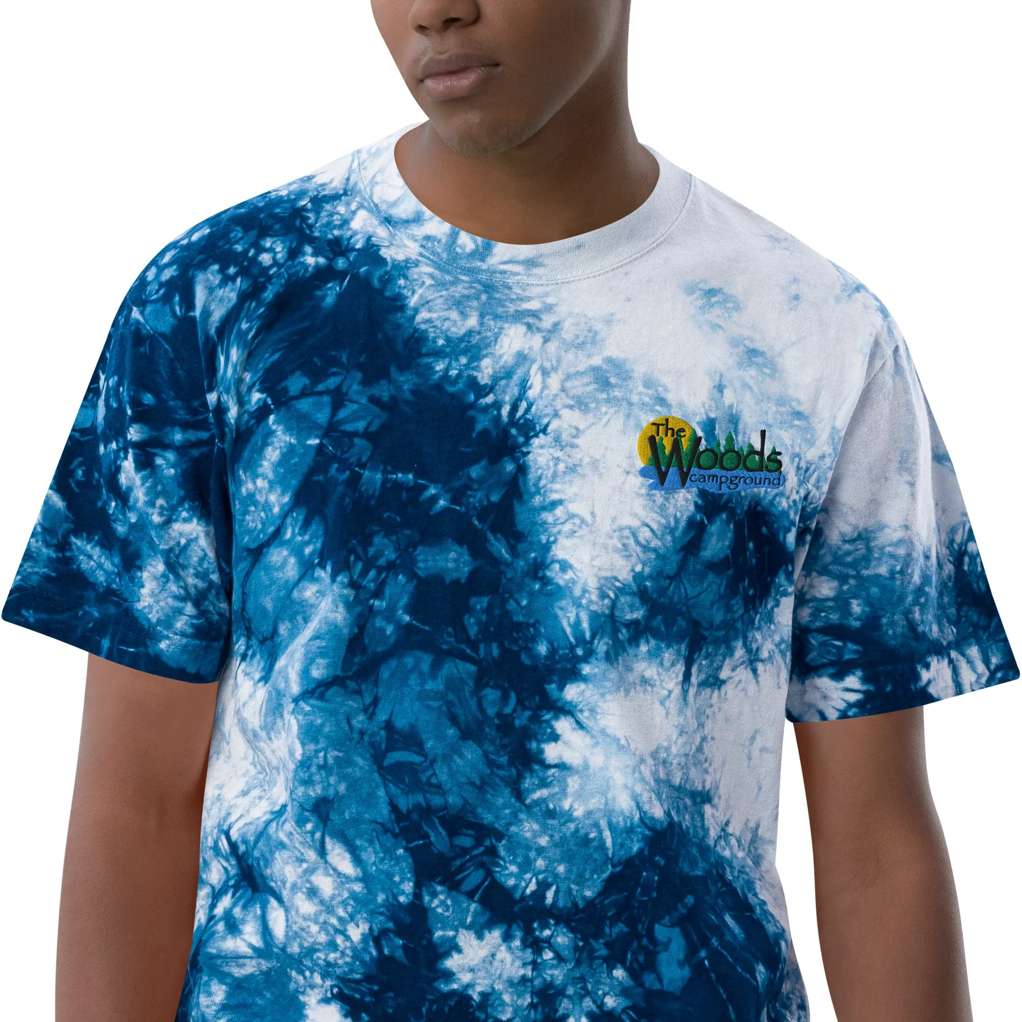 Oversized tie-dye t-shirt Embroidered Logo