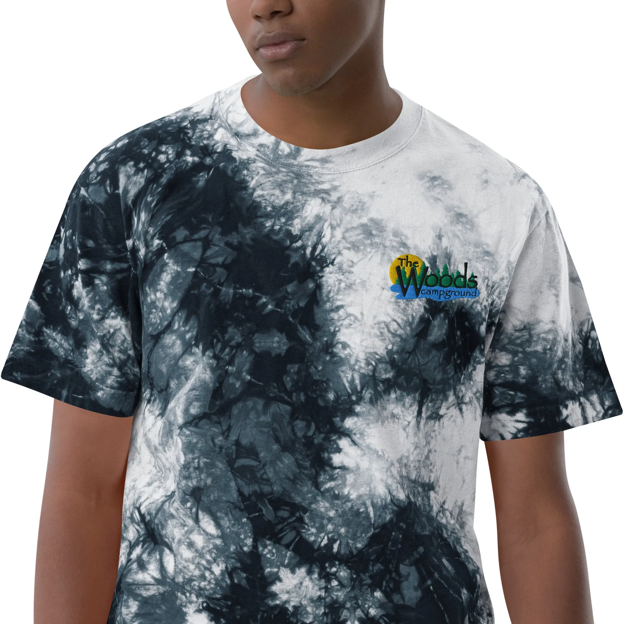 Oversized tie-dye t-shirt Embroidered Logo