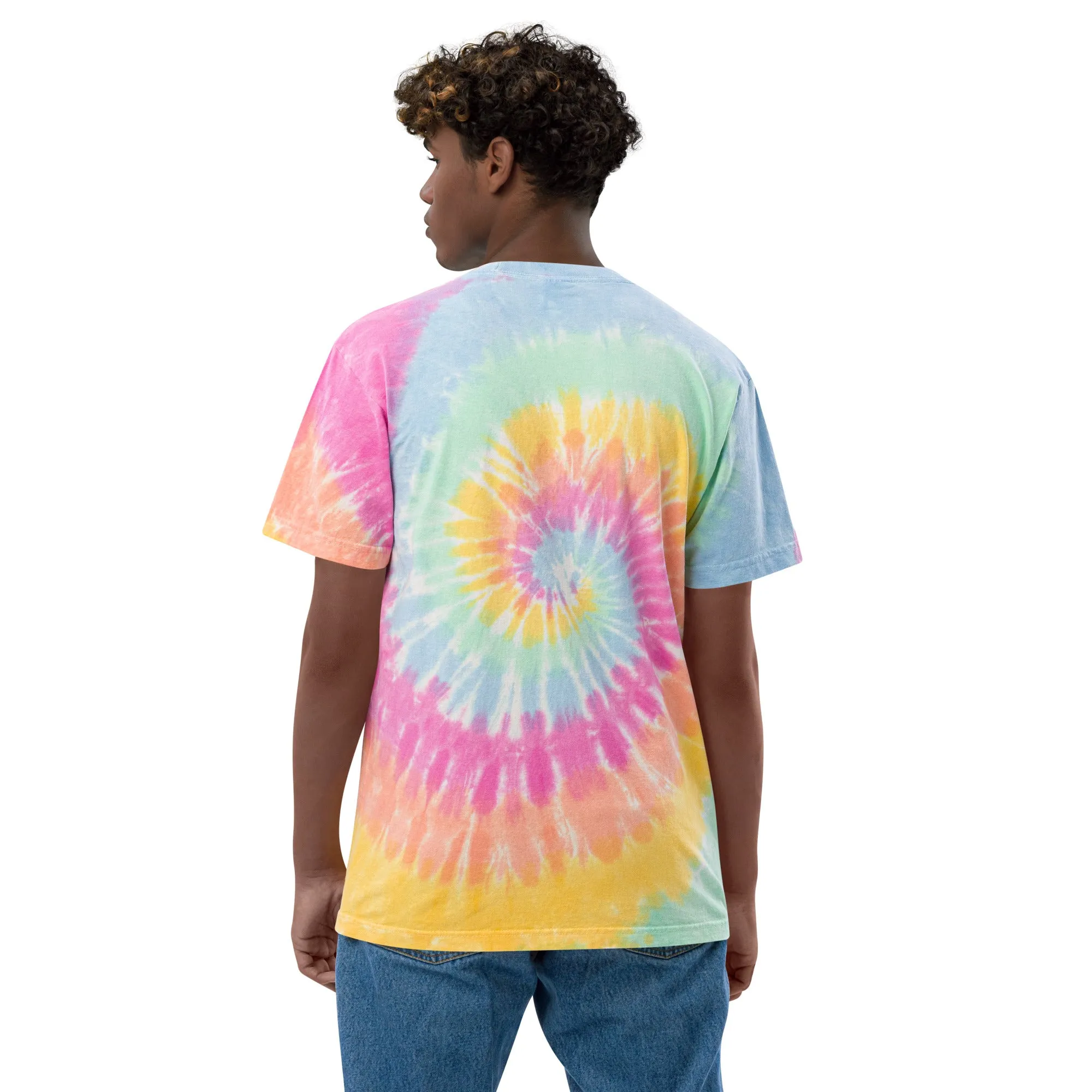 Oversized tie-dye t-shirt Embroidered Logo